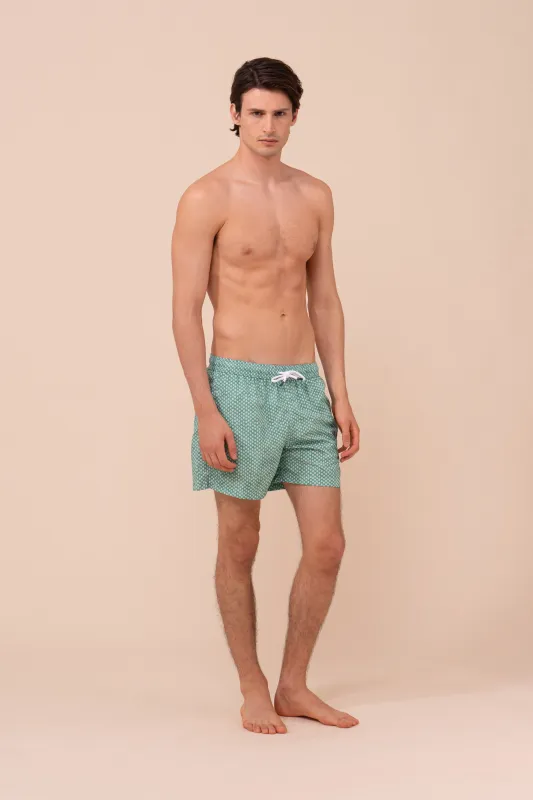 Madeira - The Sustainable Swim Trunks - Tiny Stars Pattern made by Fedeli
