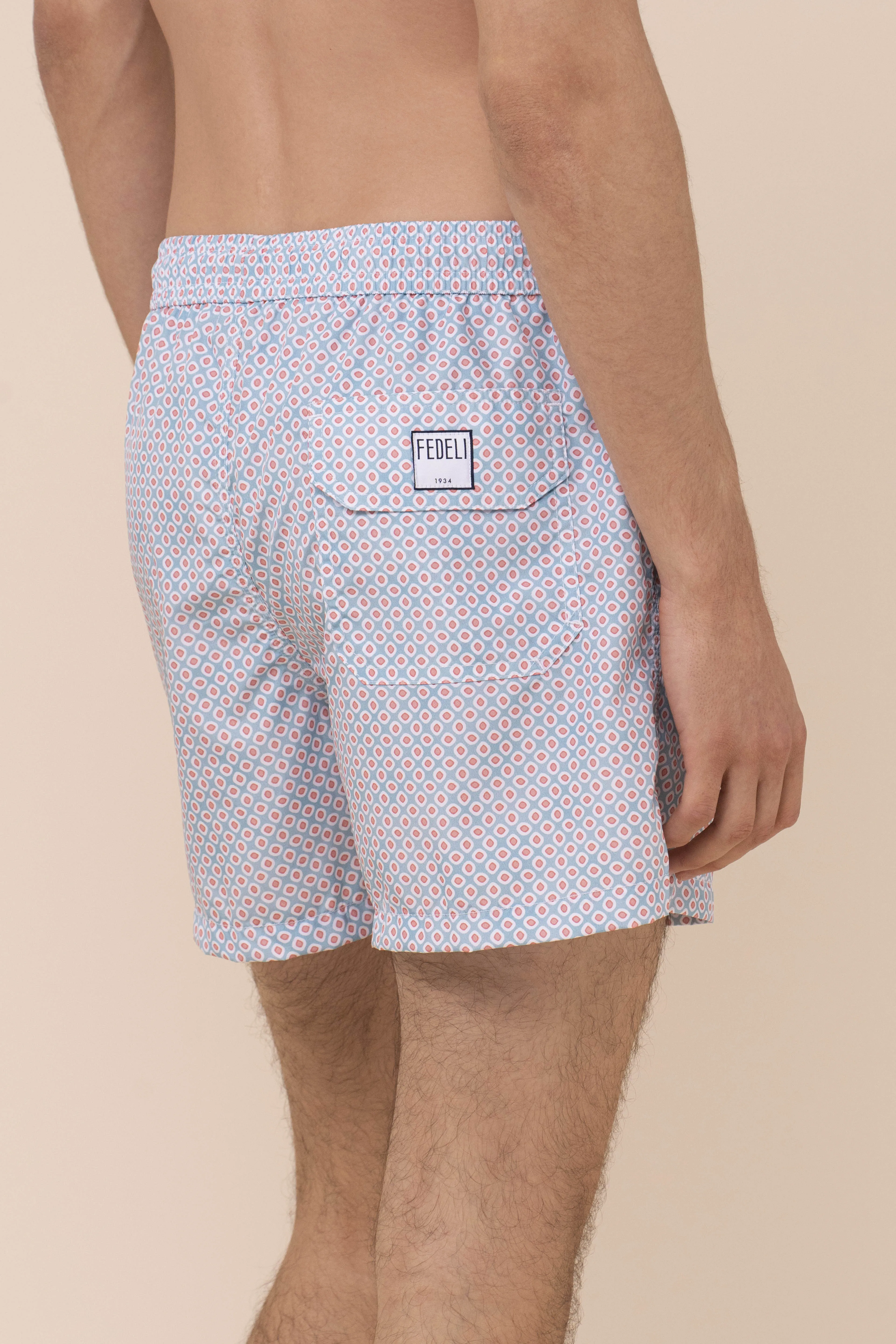Madeira - The Sustainable Swim Trunks - Diamond Pattern sold by Fedeli product image thumbnail 4