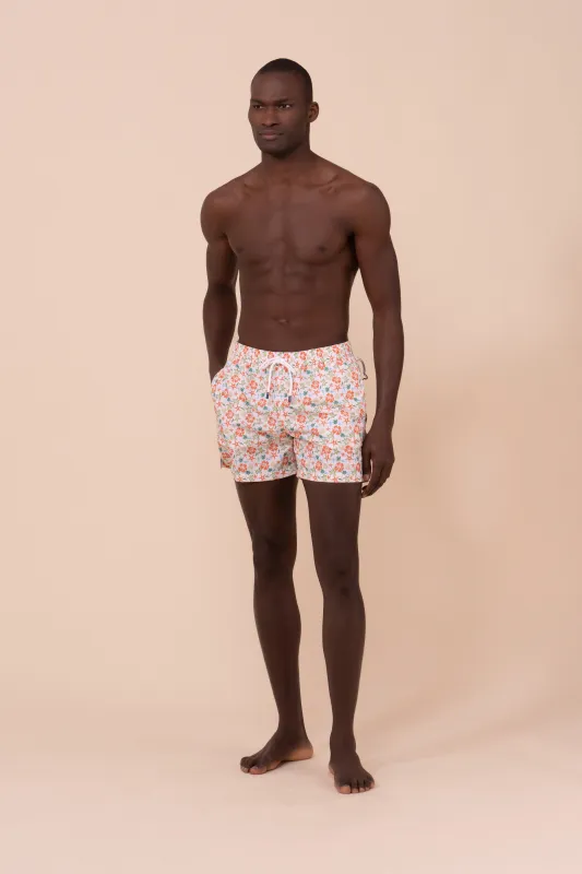 Madeira - The Sustainable Swim Trunks - Hawaii Pattern made by Fedeli