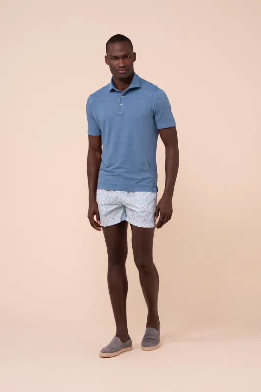 Madeira - The Sustainable Swim Trunks - Dahlia Pattern made by Fedeli
