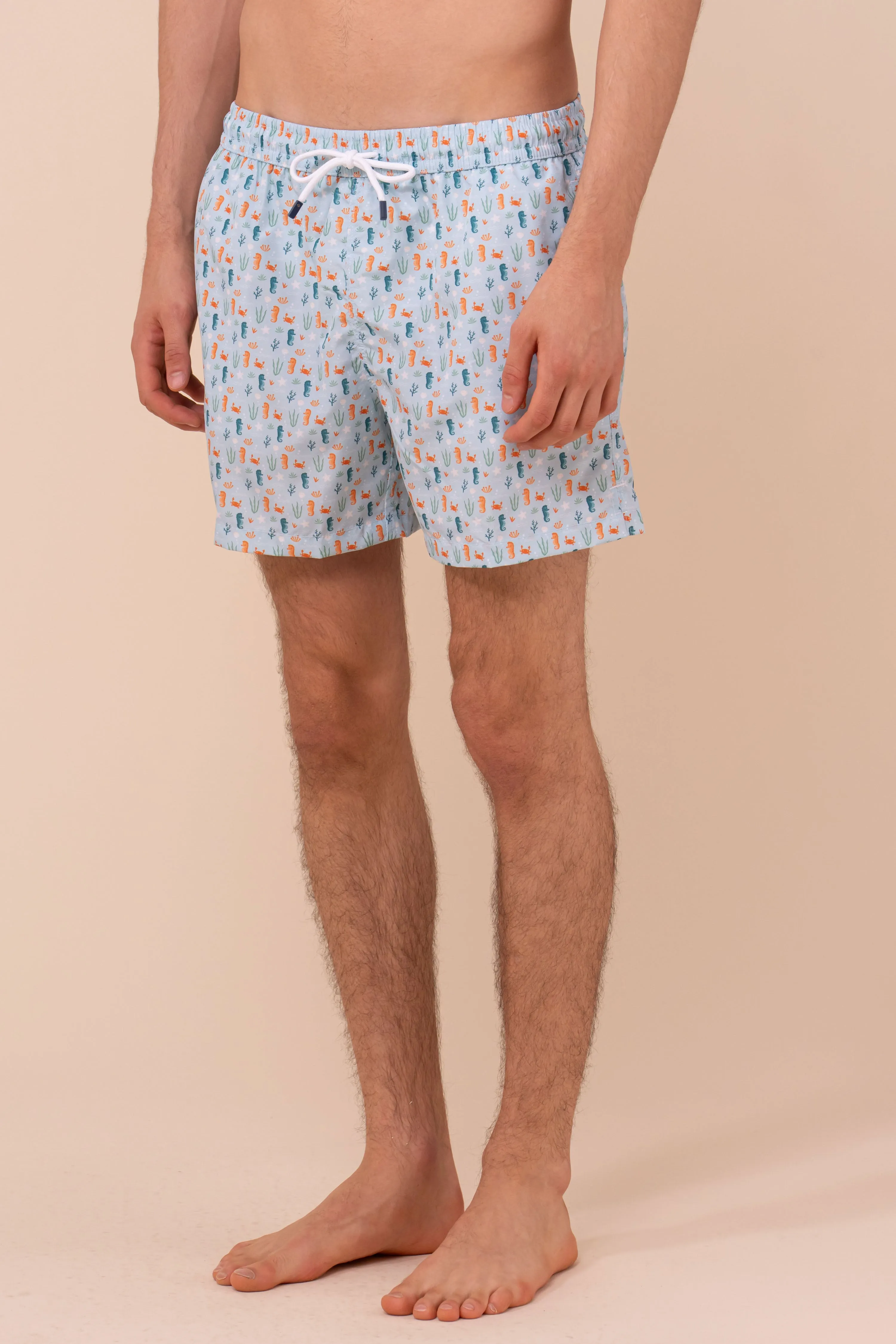 Madeira - The Sustainable Swim Trunks - Seahorse Pattern sold by Fedeli product image thumbnail 2
