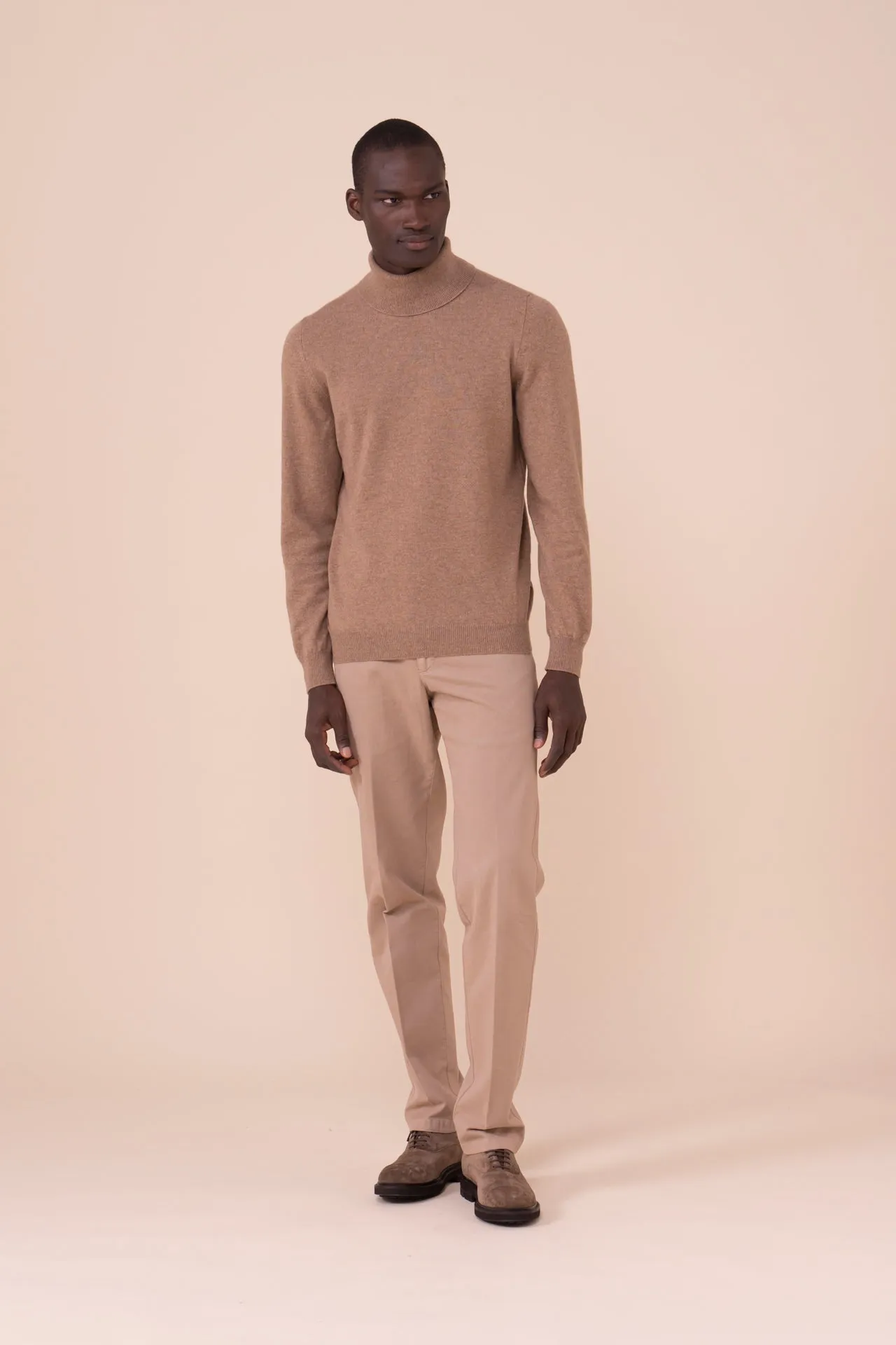 Derby Cashmere Turtleneck in iconic colors sold by Fedeli product image thumbnail 2
