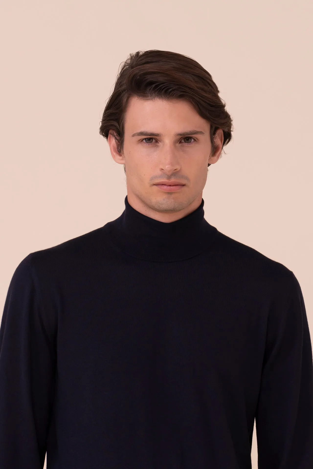 Derby Superfine Wool Turtleneck in iconic colors sold by Fedeli product image thumbnail 4