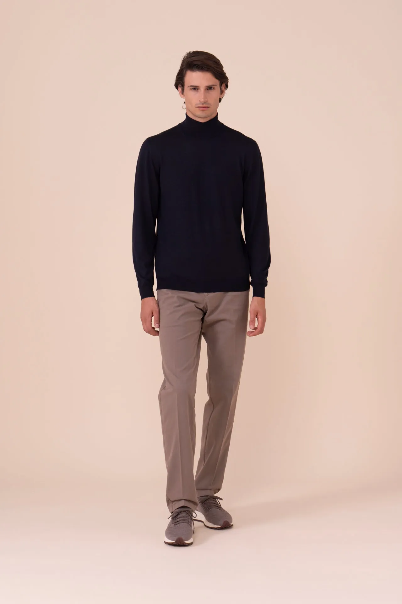 Derby Superfine Wool Turtleneck in iconic colors sold by Fedeli product image thumbnail 2