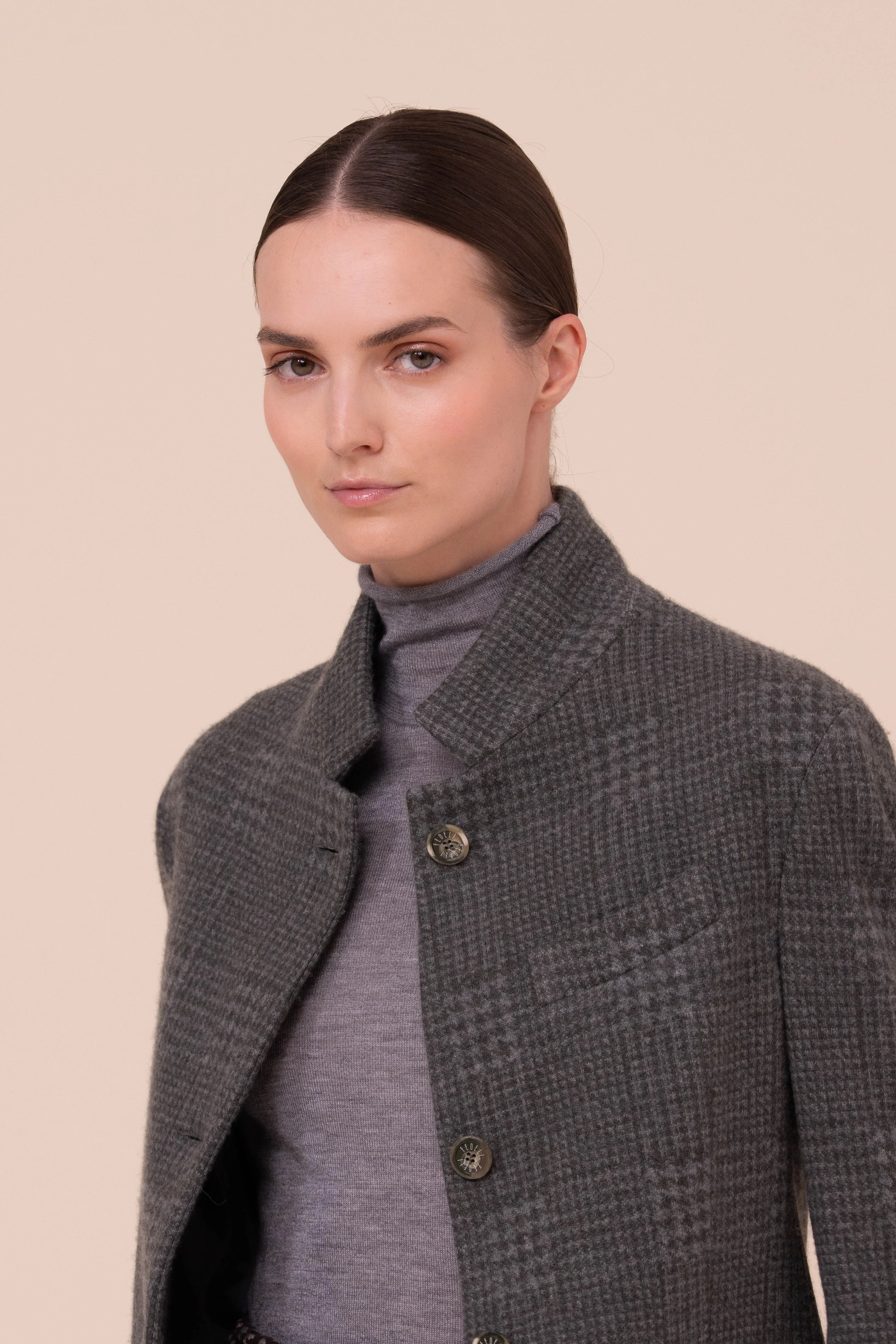 D-Damon Cashmere Flanel Jacquard Blazer sold by Fedeli product image thumbnail 4