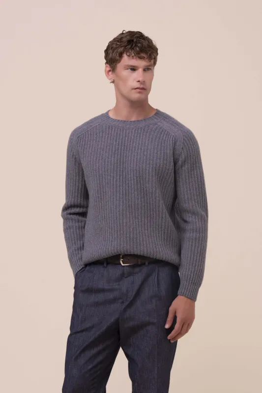 Ladak Wool and Cashmere Crewneck made by Fedeli