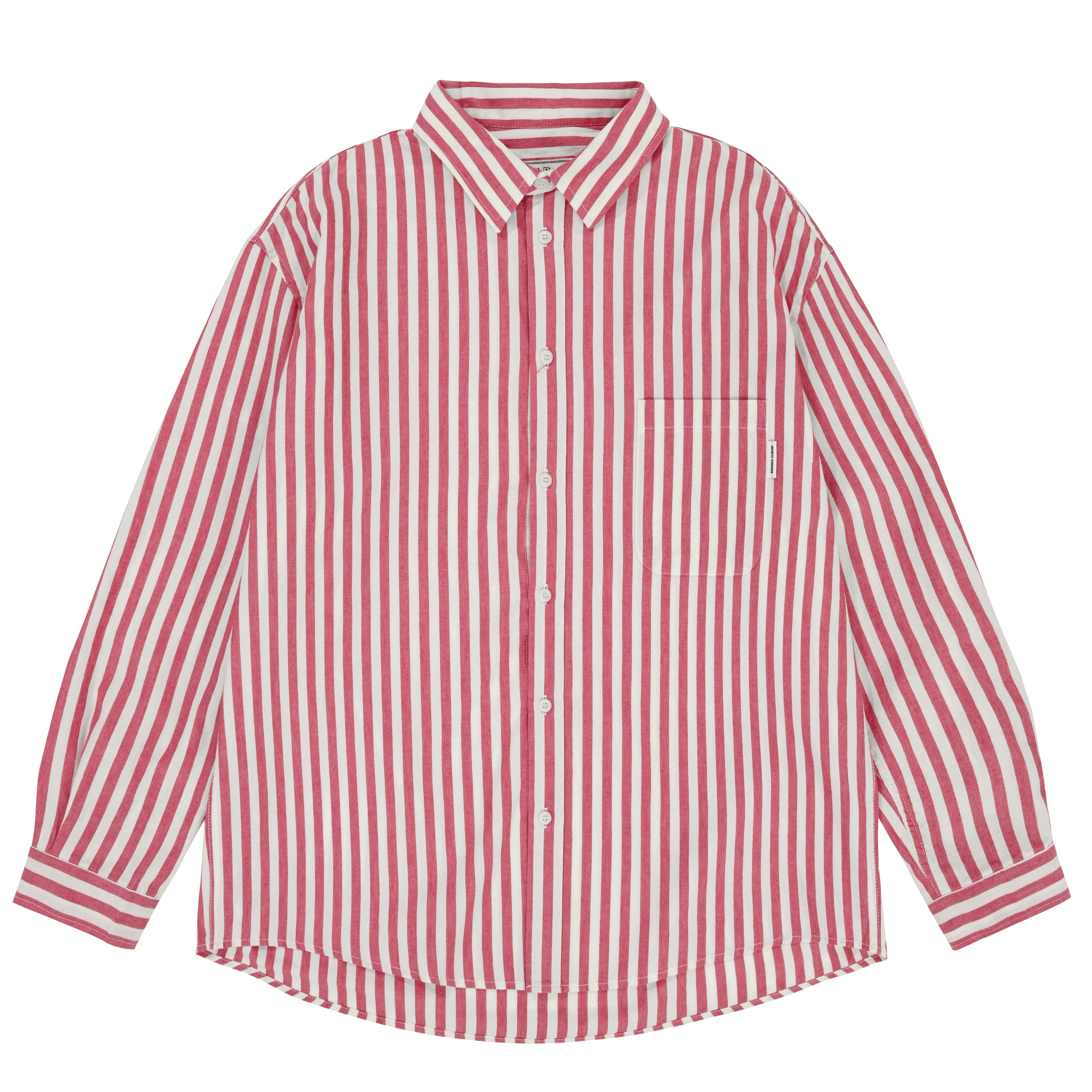 Melange Stripe Shirt (Red) sold by Kappy product image thumbnail 4