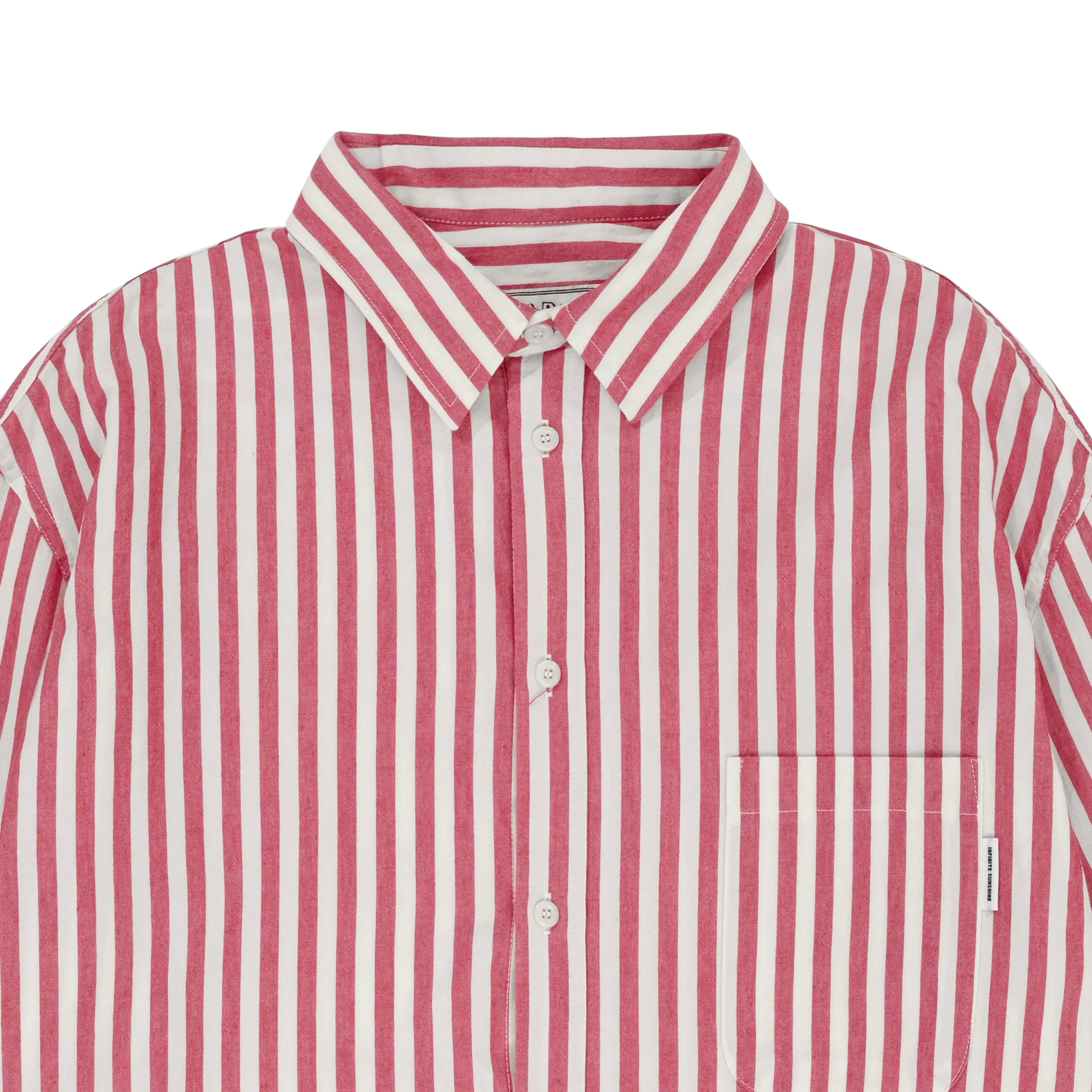 Melange Stripe Shirt (Red) sold by Kappy product image thumbnail 3