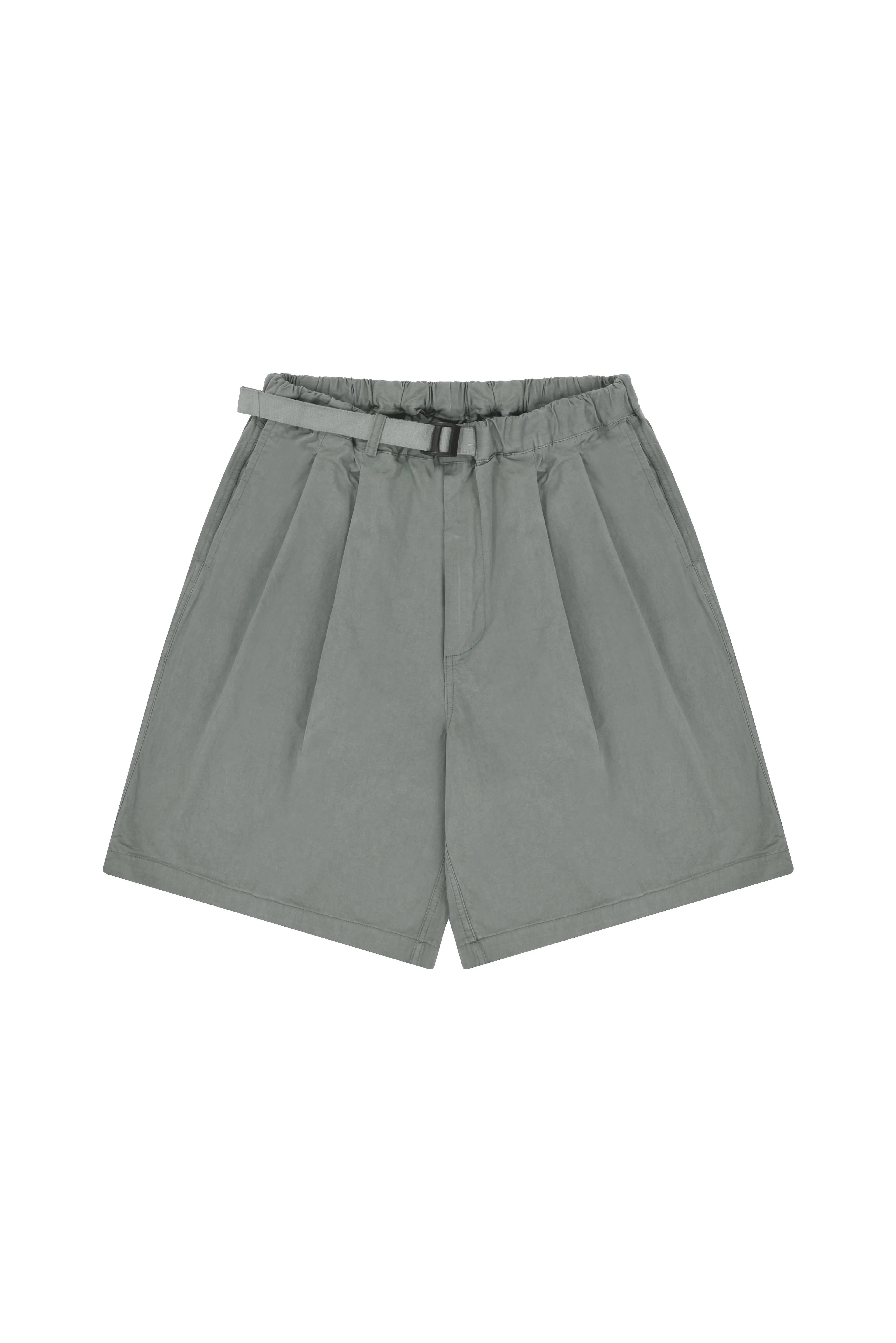 Two Tuck Wide Half Pants (Light Grey) sold by Kappy