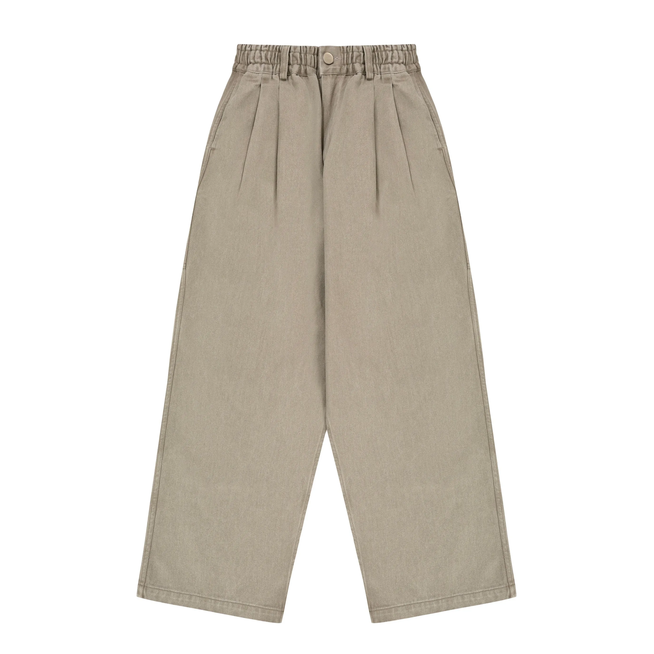 Two Tuck Wide Kation Pants (Light Beige) sold by Kappy product image thumbnail 3