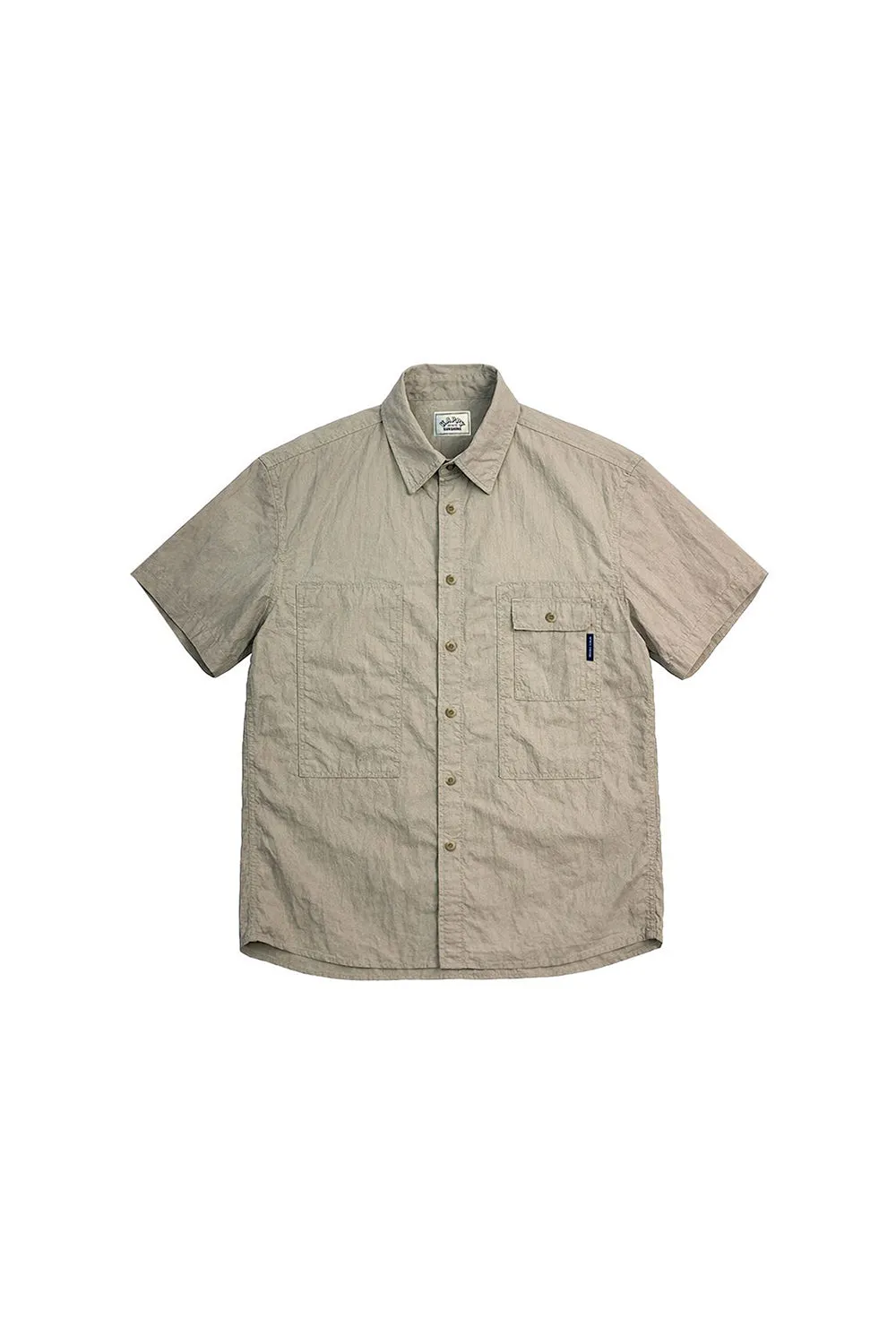 Pocket Utility Half Shirt (Beige) sold by Kappy