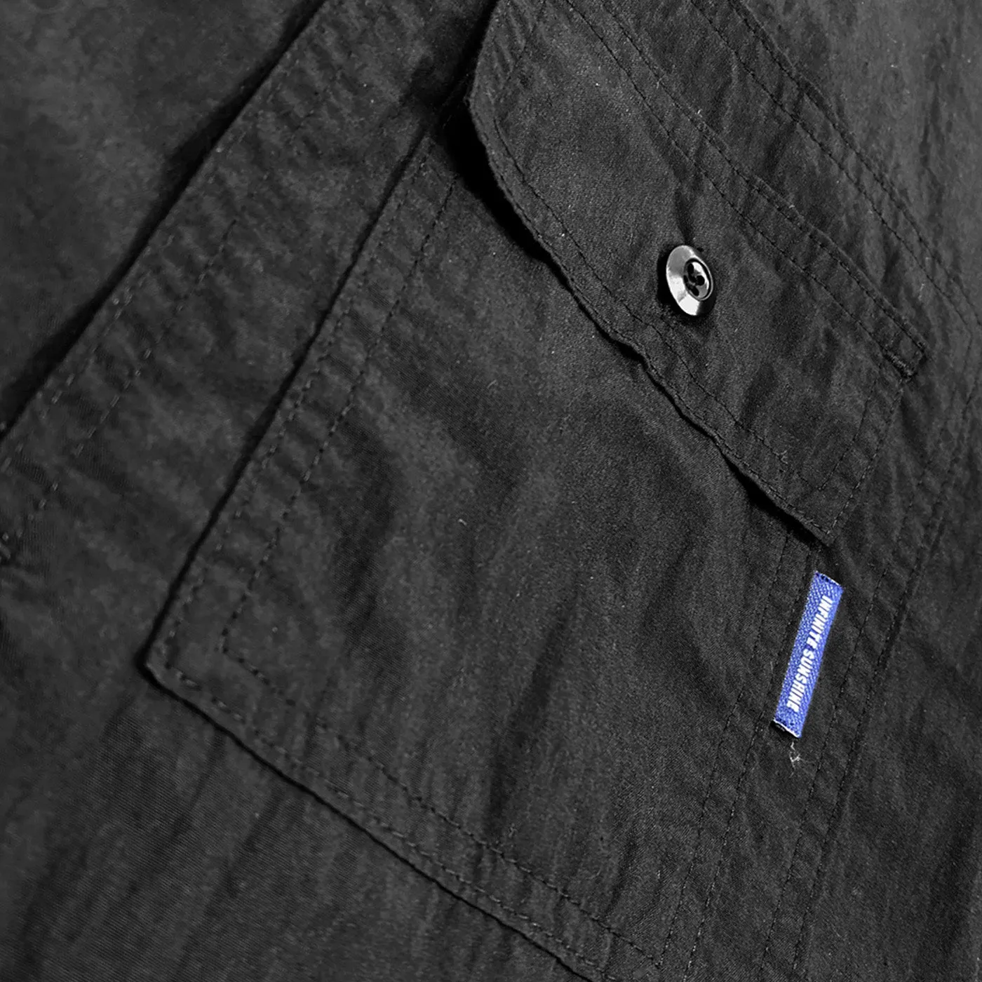 Pocket Utility Half Shirt (Black) sold by Kappy product image thumbnail 3