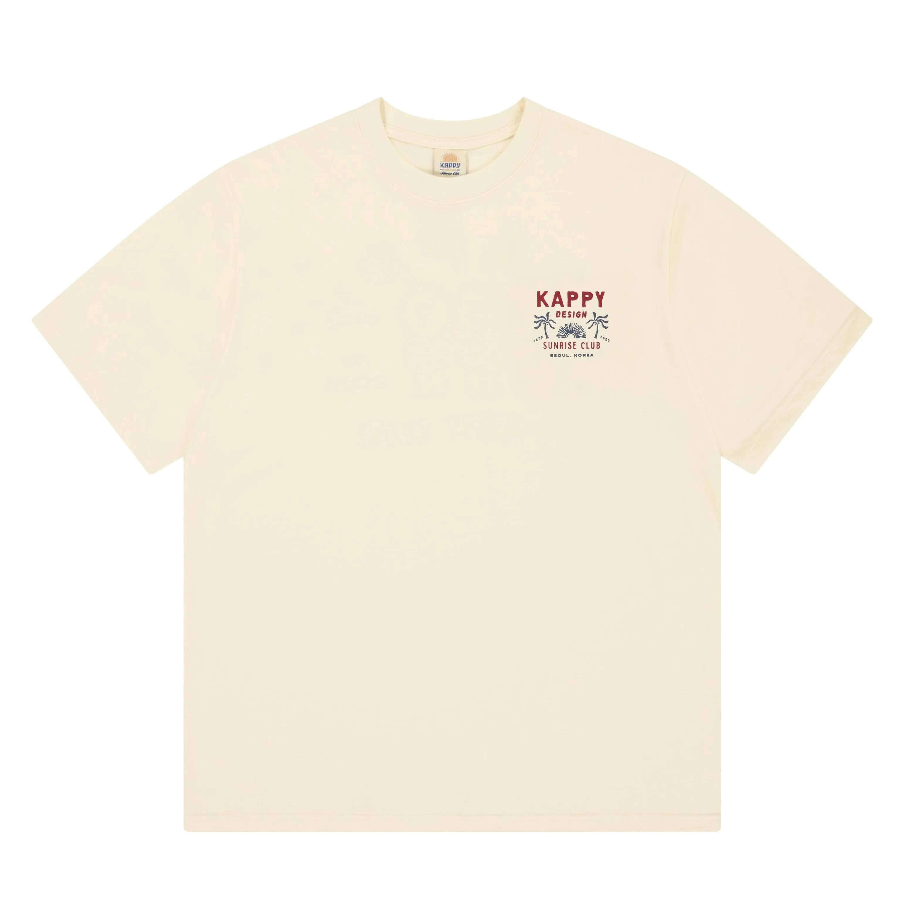 Palm Coast Half T-shirt (Cream) sold by Kappy product image thumbnail 3