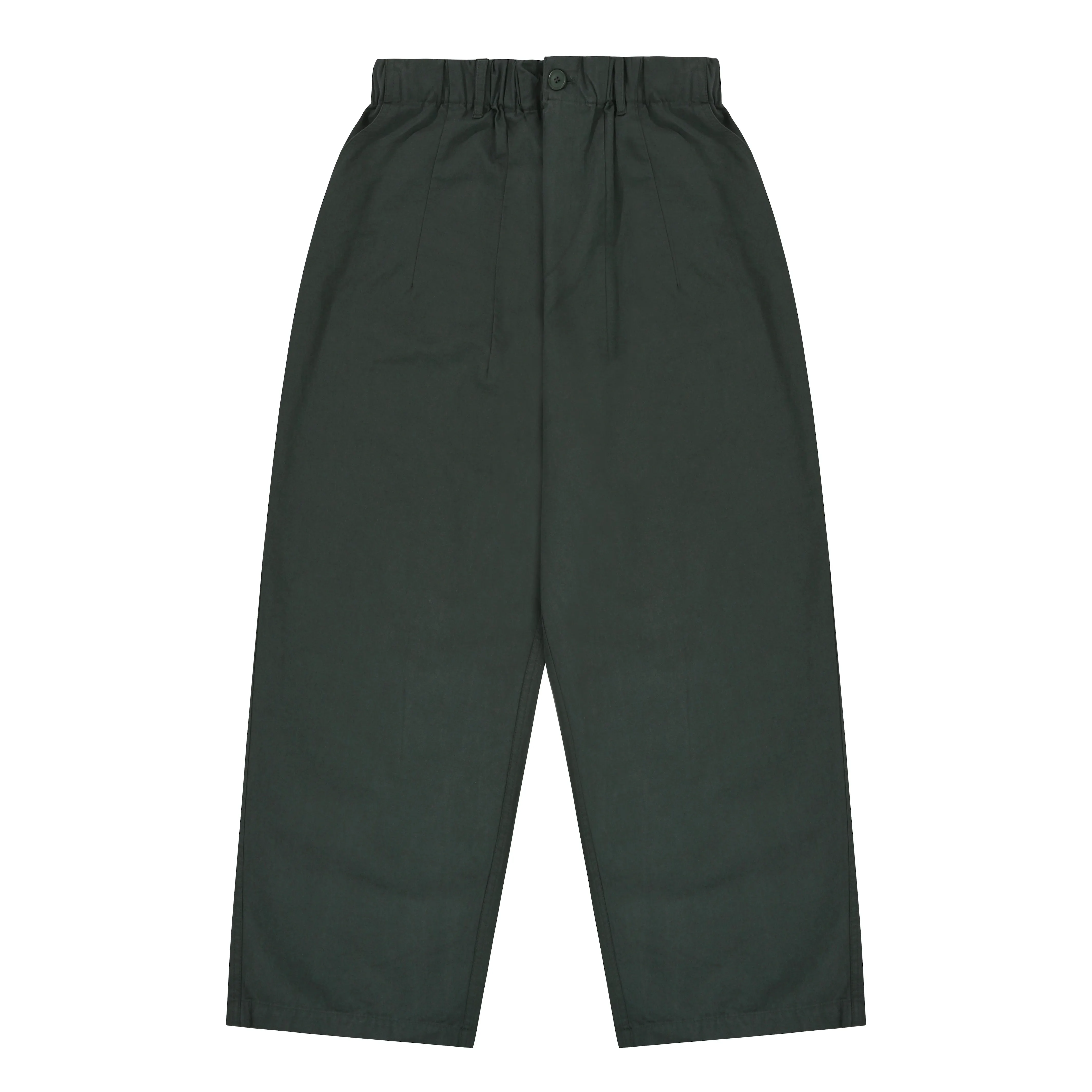 Pintuck Wide Chino Pants (Green) sold by Kappy