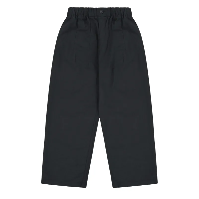Pintuck Wide Chino Pants (Navy) made by Kappy