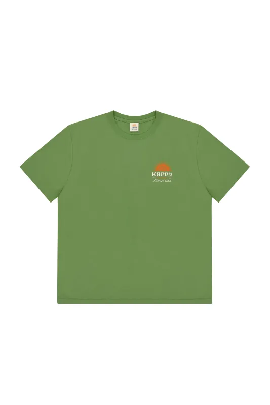 Sunny Wink Half T-shirt (Green) made by Kappy