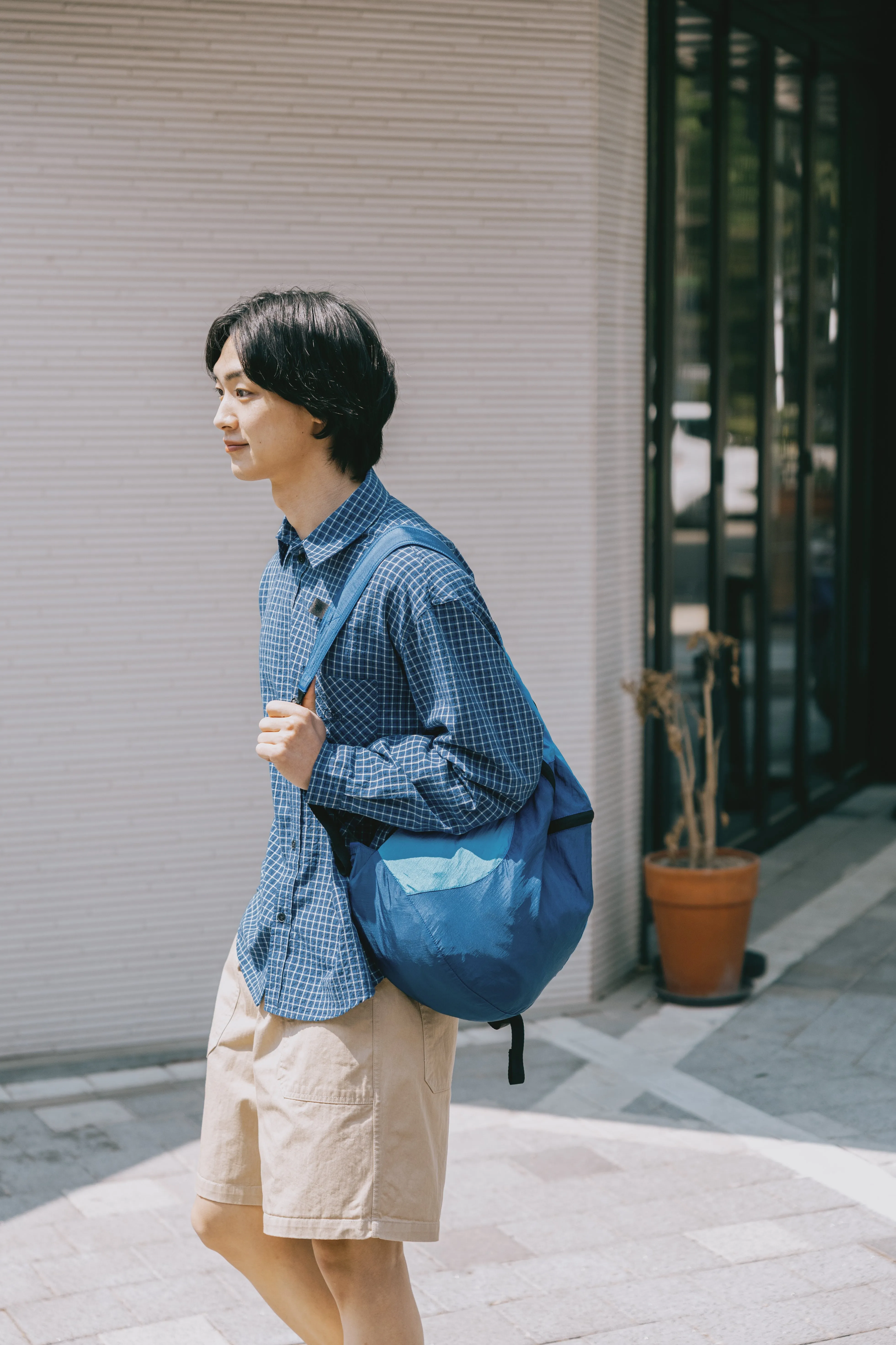 Vintage Check Shirt (Blue) sold by Kappy product image thumbnail 2
