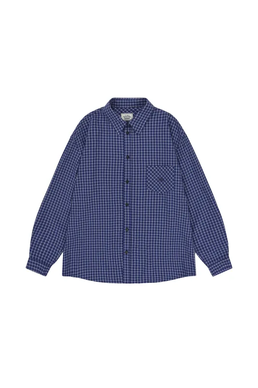 Vintage Check Shirt (Blue) made by Kappy