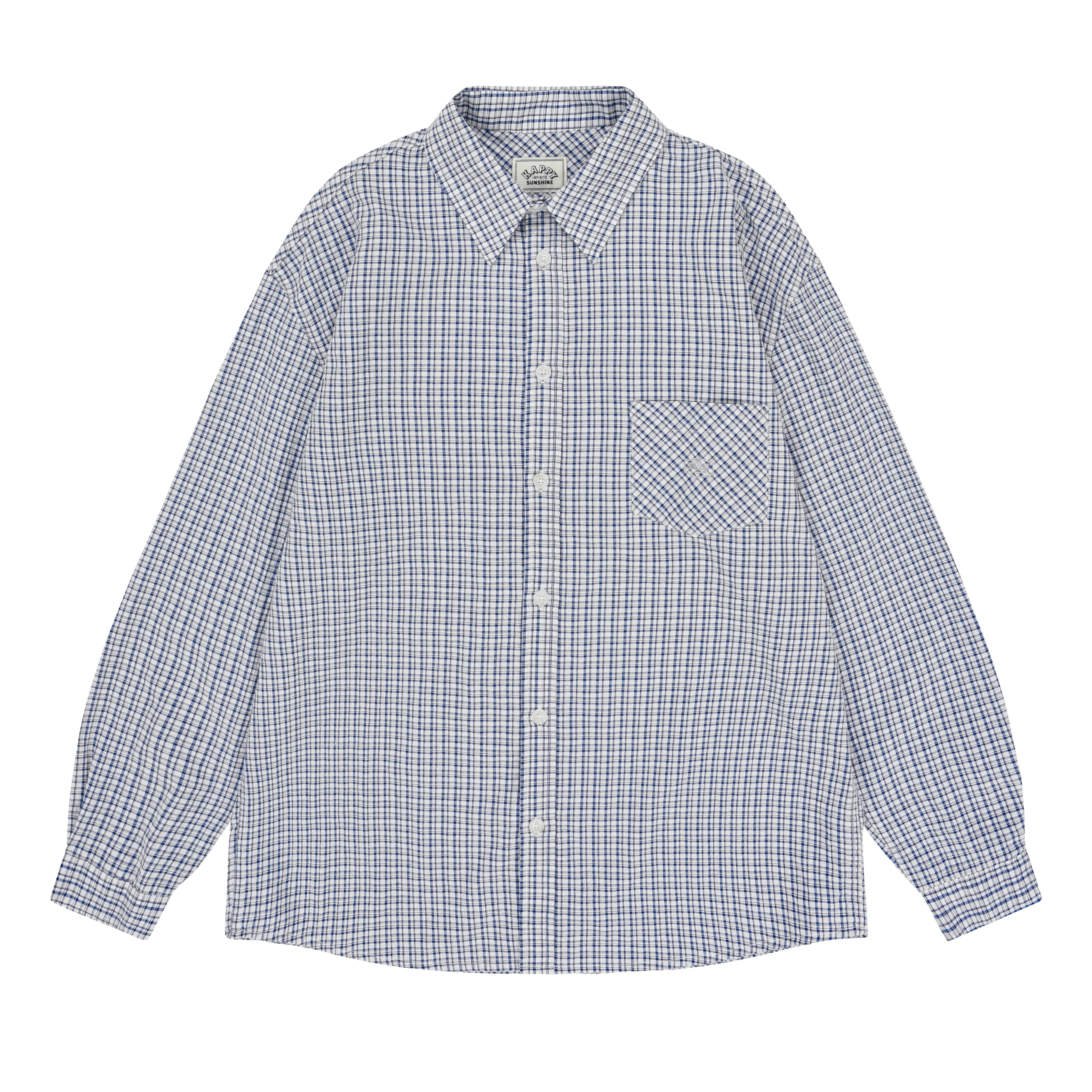 Vintage Check Shirt (White) sold by Kappy product image thumbnail 3