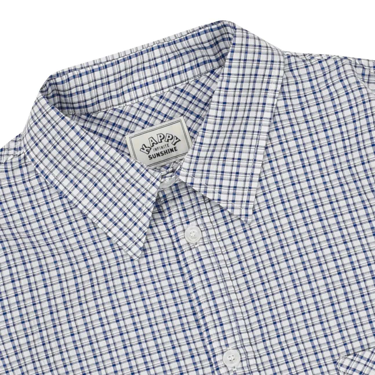 Vintage Check Shirt (White) sold by Kappy product image thumbnail 4