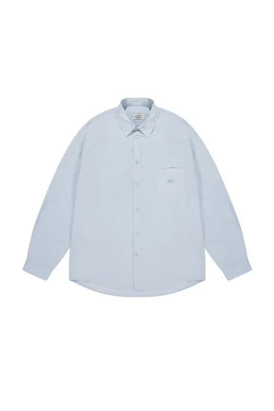 Relaxed Cotton Shirt (Sky Blue) made by Kappy
