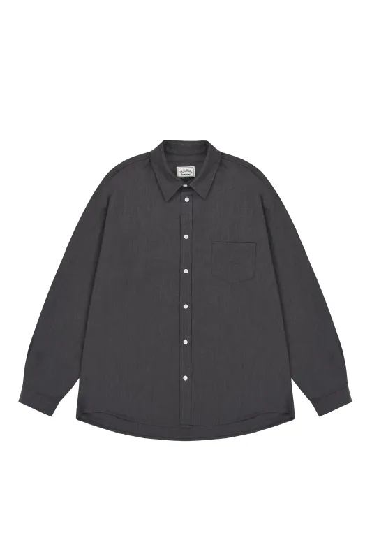 Relaxed Oxford Shirt (Charcoal) made by Kappy