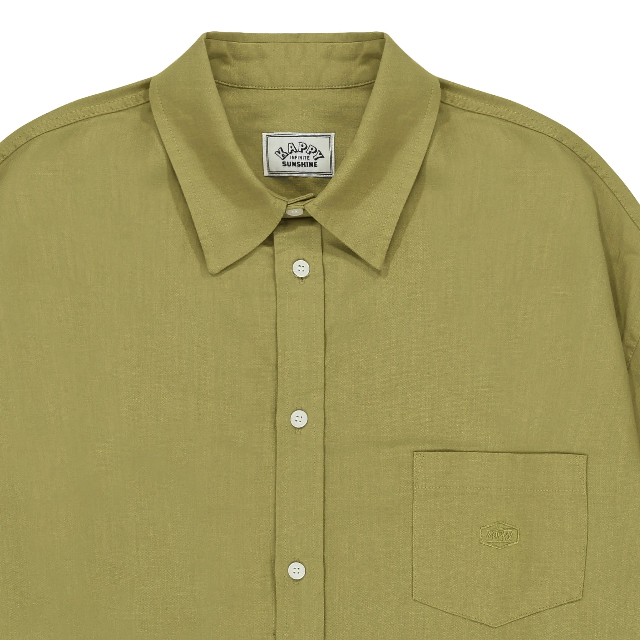Relaxed Oxford Shirt (Olive) sold by Kappy product image thumbnail 4