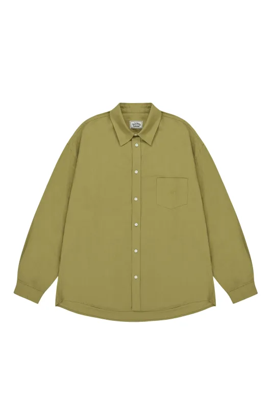 Relaxed Oxford Shirt (Olive) made by Kappy