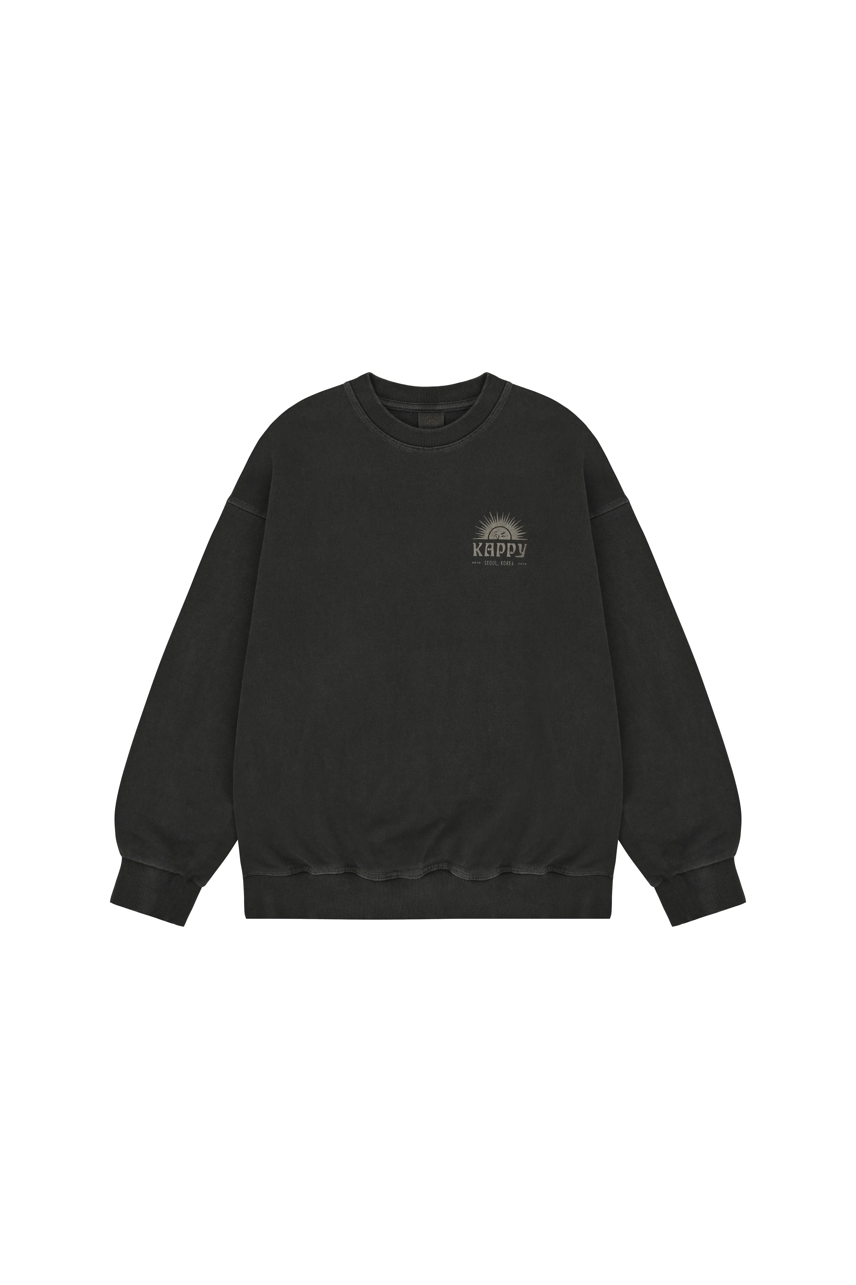 Sunny Wink Pigment Sweatshirt (Charcoal) sold by Kappy