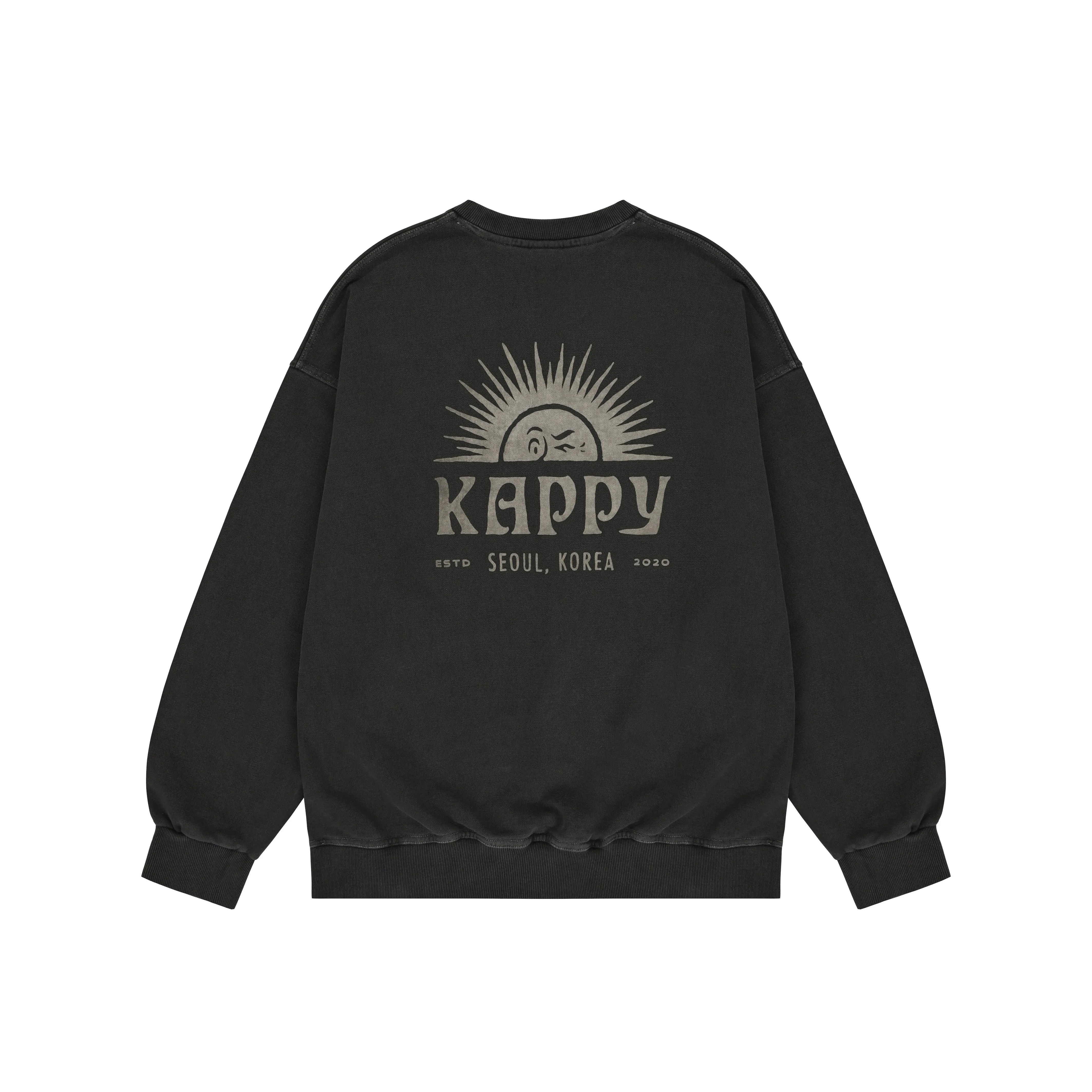 Sunny Wink Pigment Sweatshirt (Charcoal) sold by Kappy product image thumbnail 4