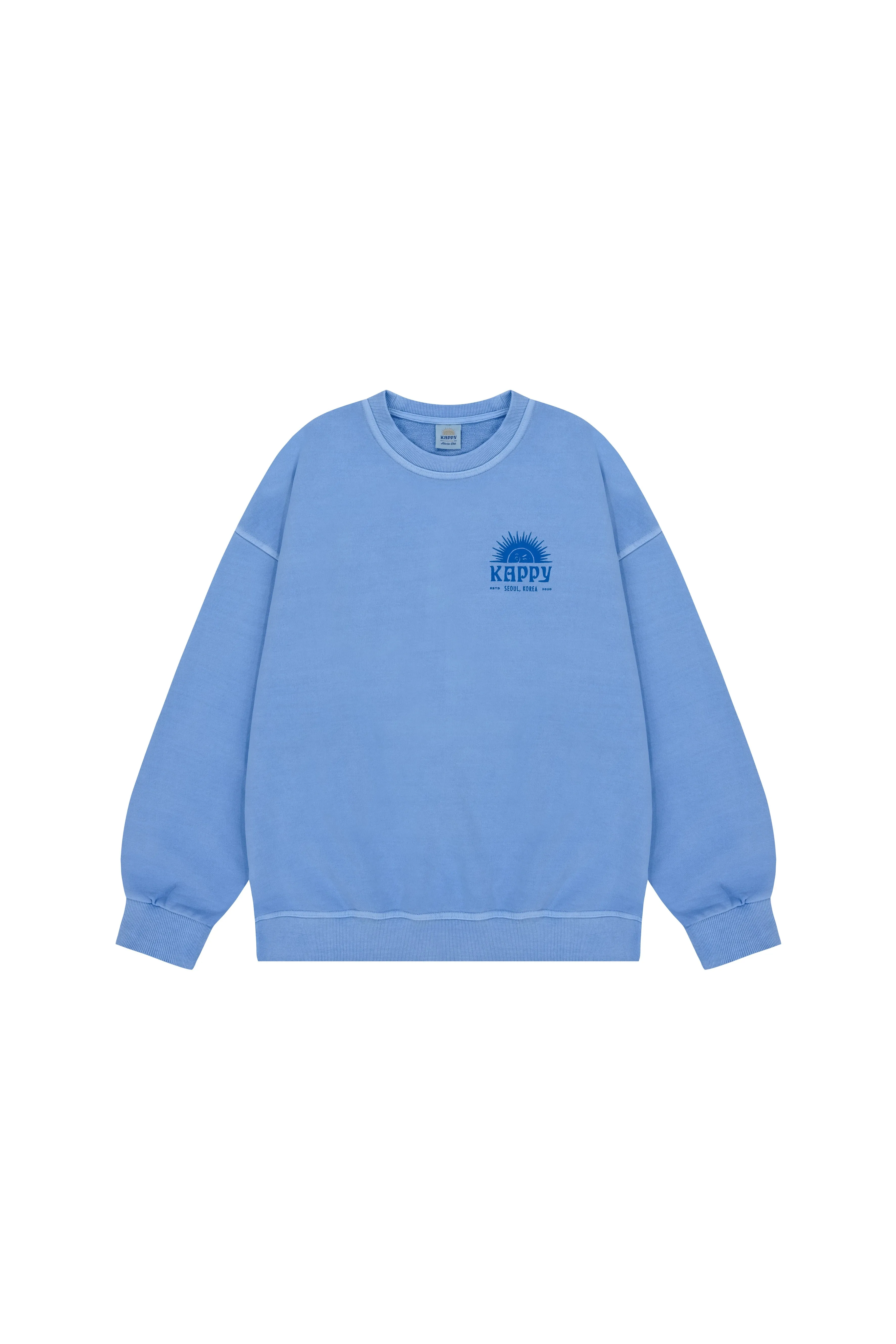 Sunny wink Pigment Sweatshirt (Sky Blue) sold by Kappy