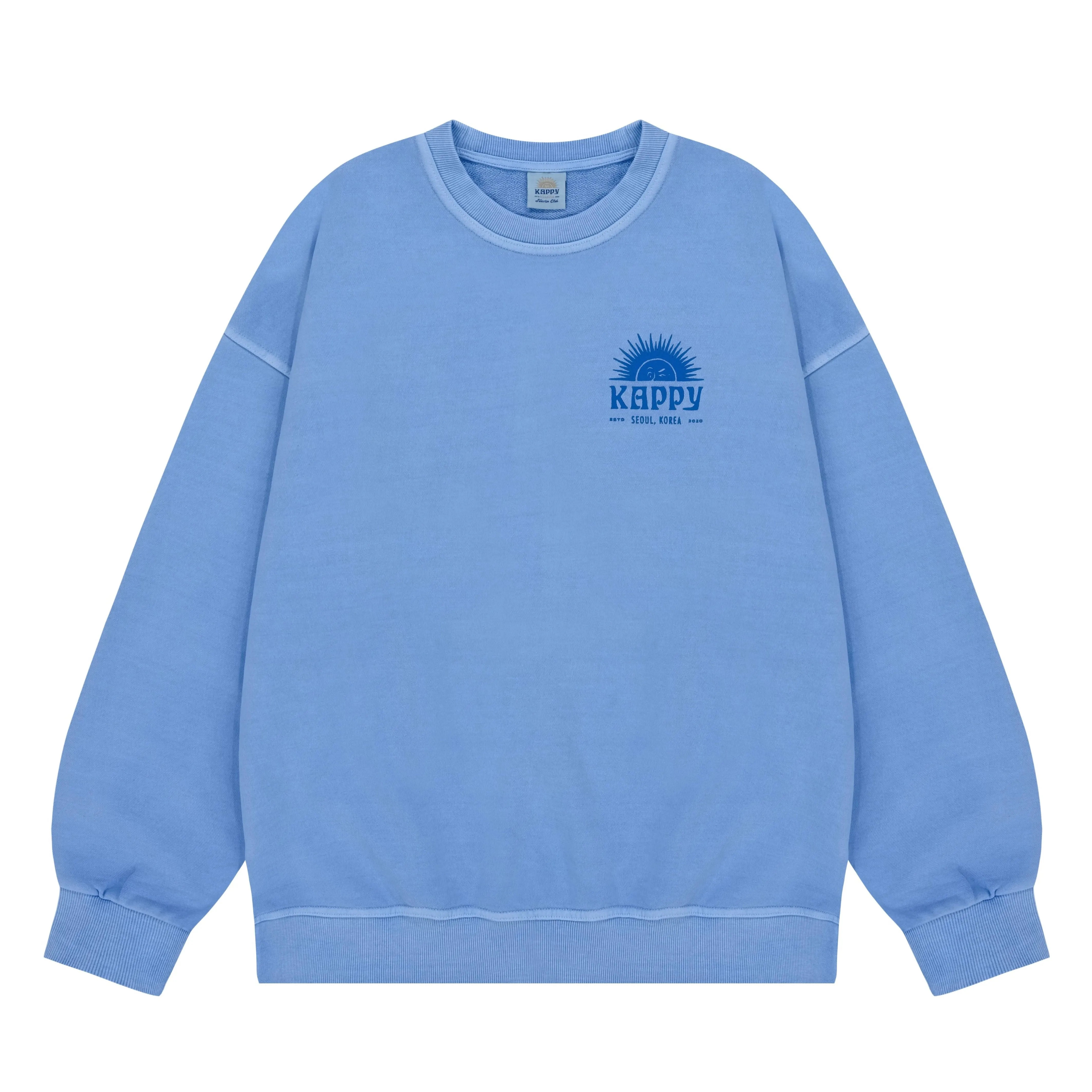 Sunny wink Pigment Sweatshirt (Sky Blue) sold by Kappy product image thumbnail 3