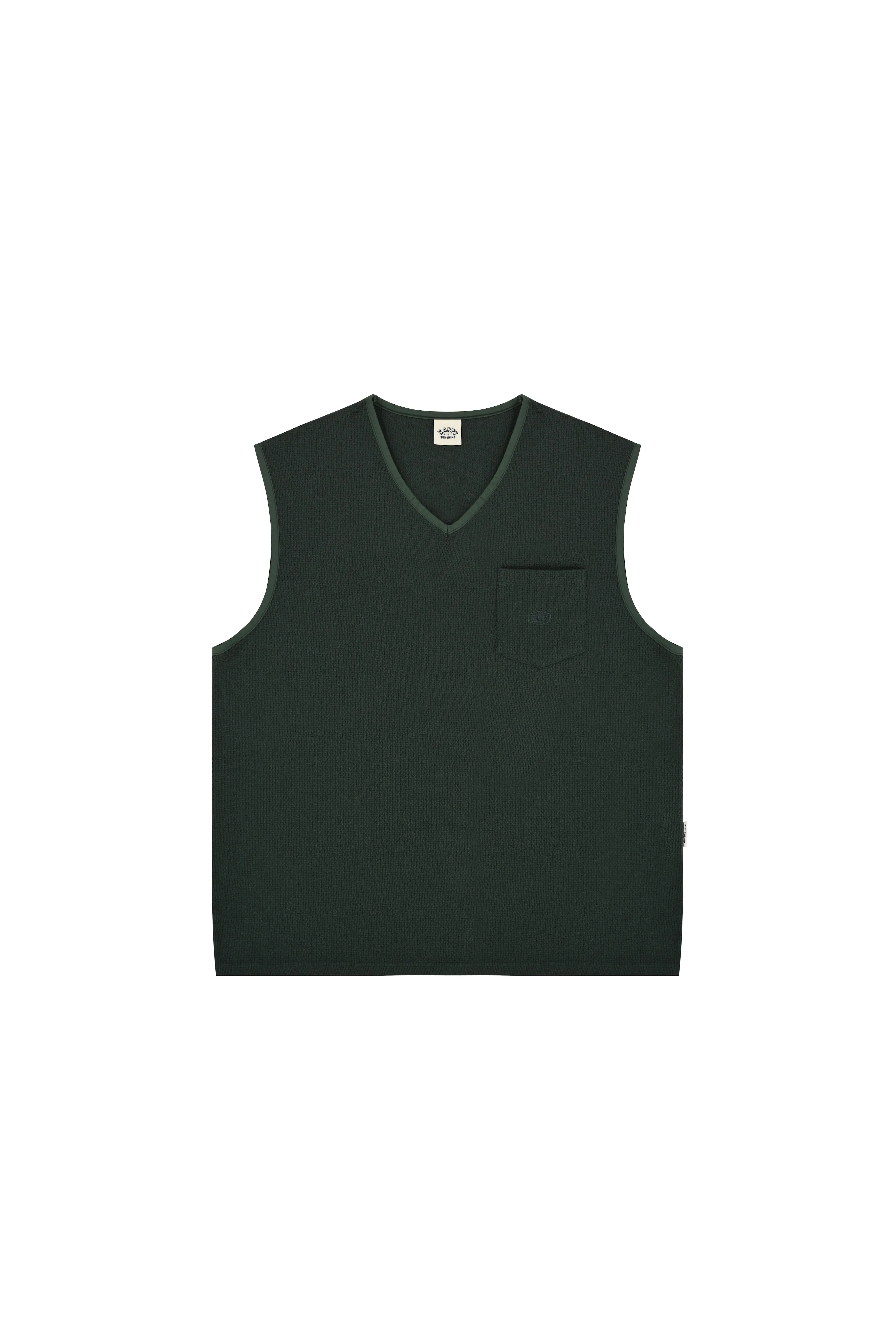 Woven Cotton Vest (Green) sold by Kappy