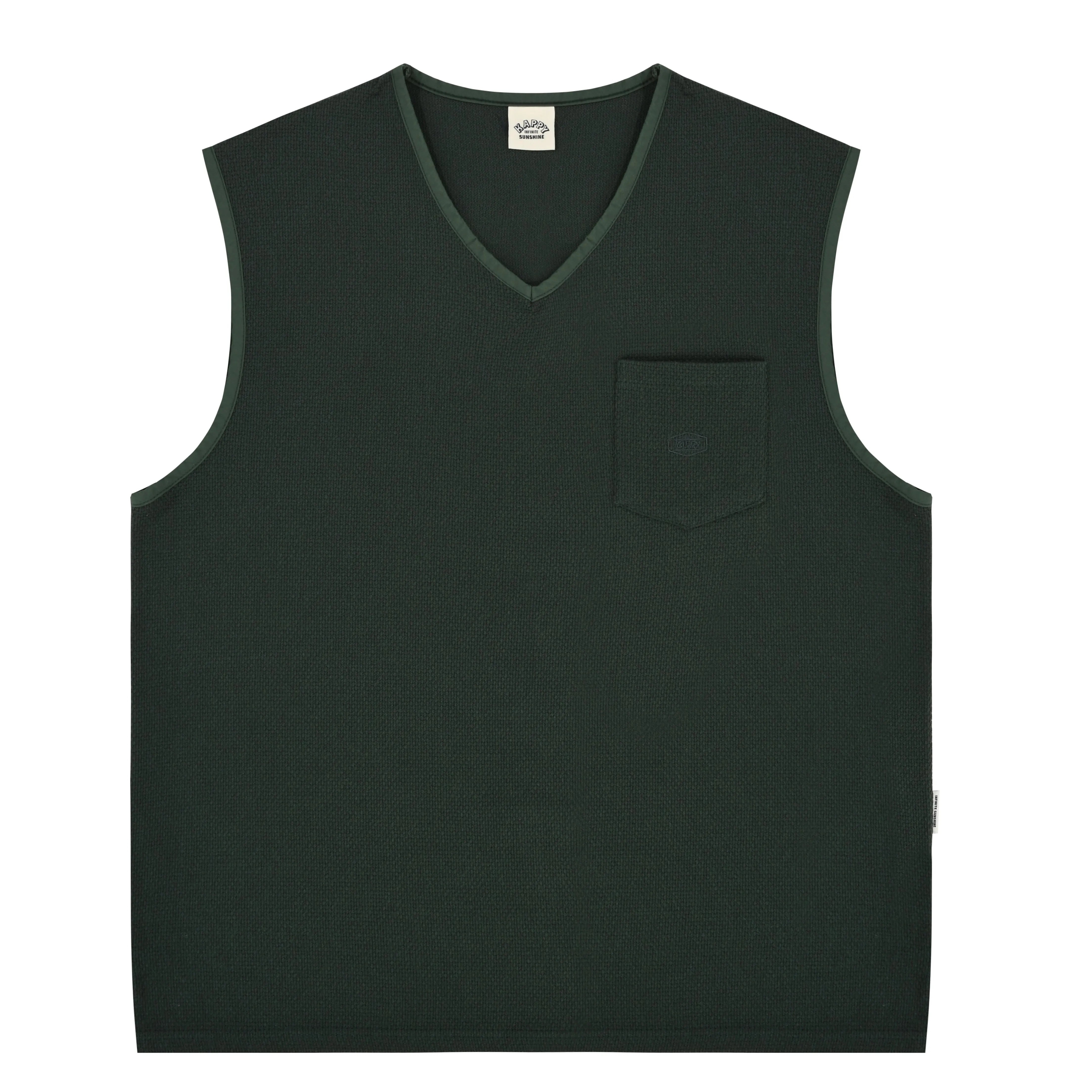 Woven Cotton Vest (Green) sold by Kappy product image thumbnail 3