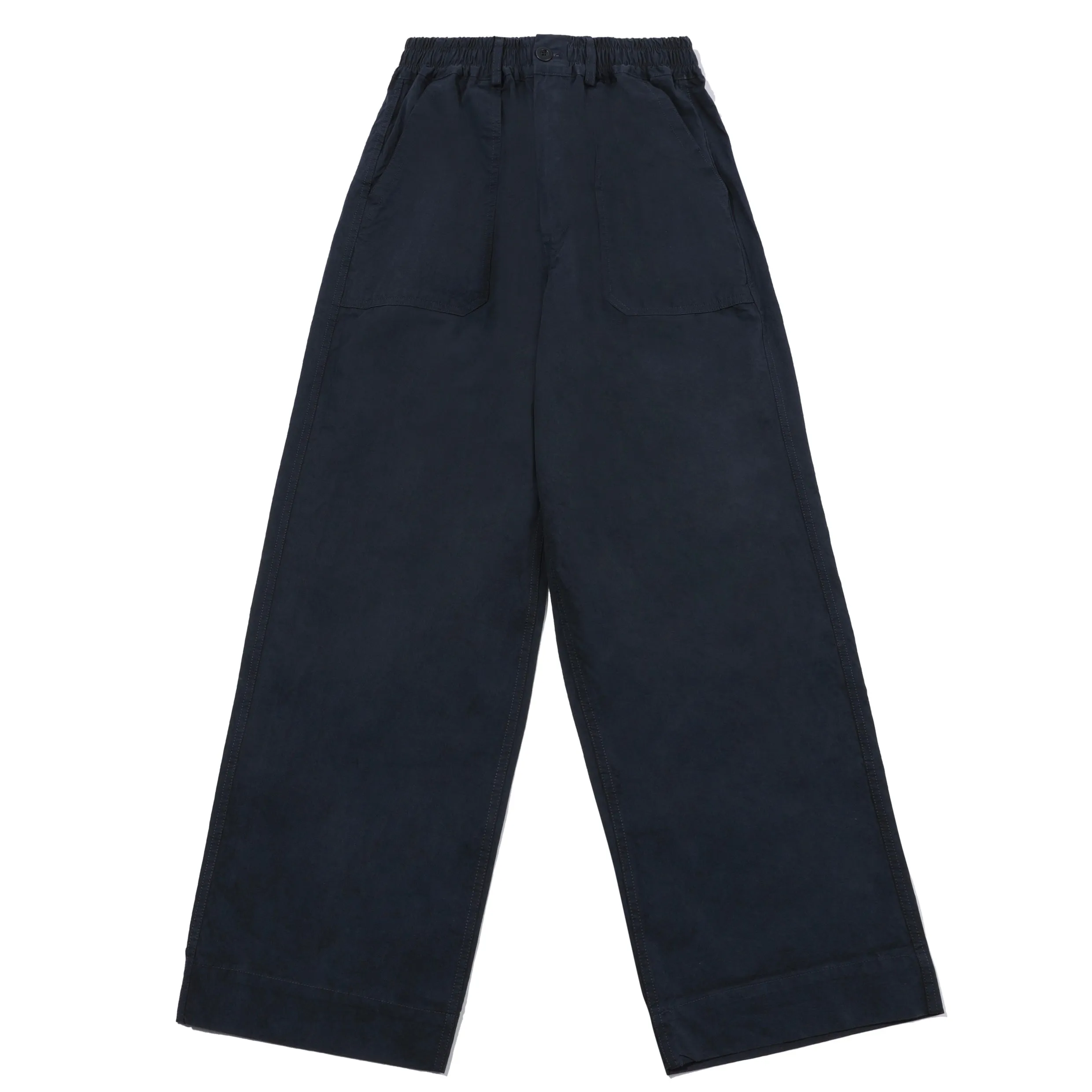 One Tuck Wide Fatigue Pants (Navy) sold by Kappy