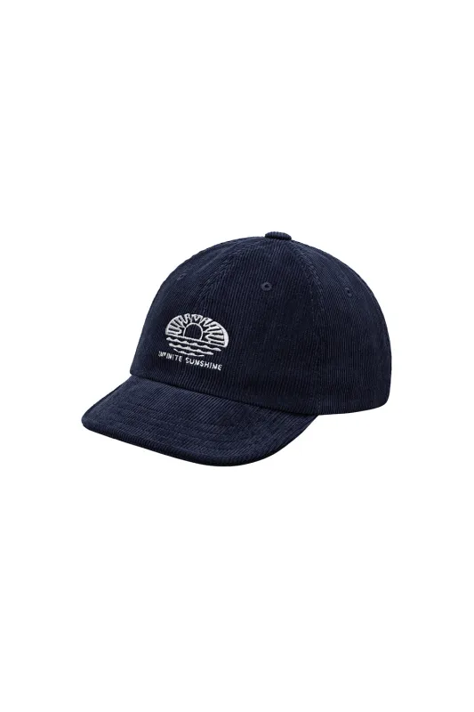 Corduroy Sunshine Cap (Navy) made by Kappy