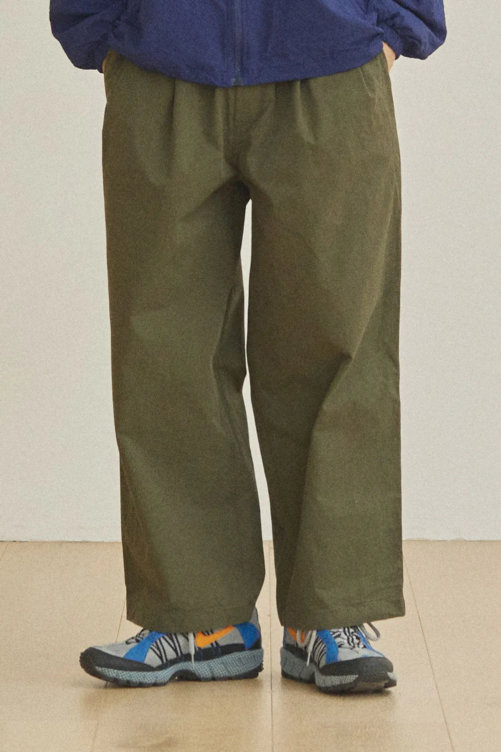 Two Tuck Wide Pants (Khaki) sold by Kappy product image thumbnail 4