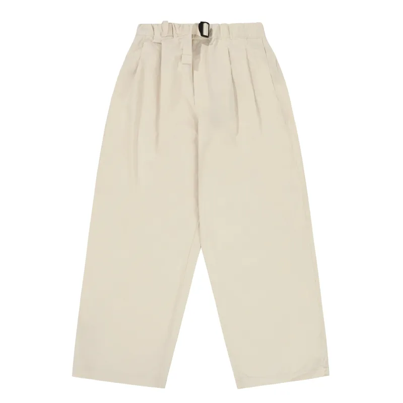 Two Tuck Wide Pants (Cream) made by Kappy