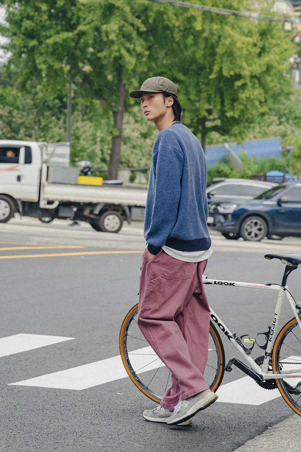 Two Tuck Wide Kation Pants (Purple) sold by Kappy product image thumbnail 3
