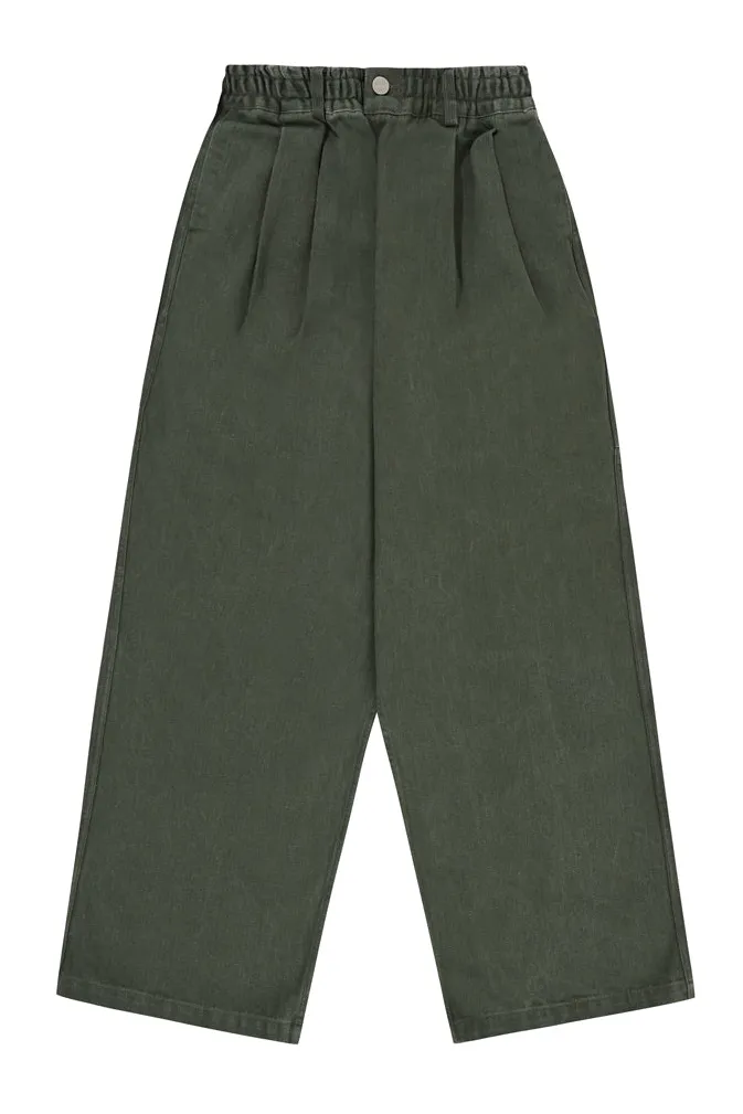 Two Tuck Wide Kation Pants (Khaki) sold by Kappy