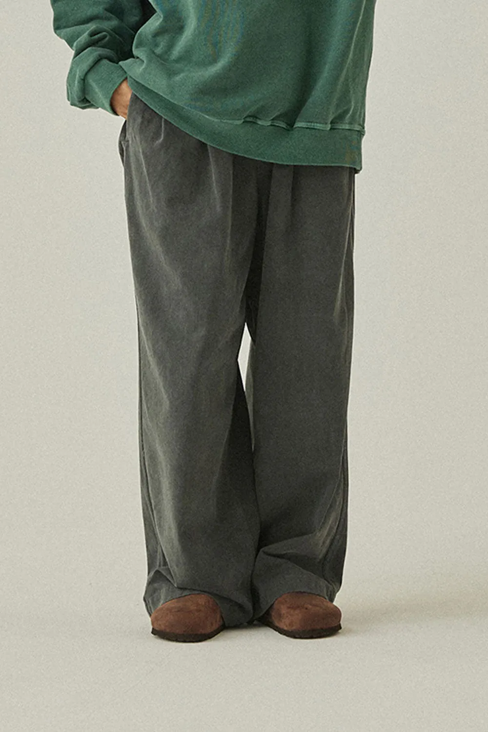 Pigment Two Tuck Wide Pants (Charcoal) sold by Kappy product image thumbnail 2