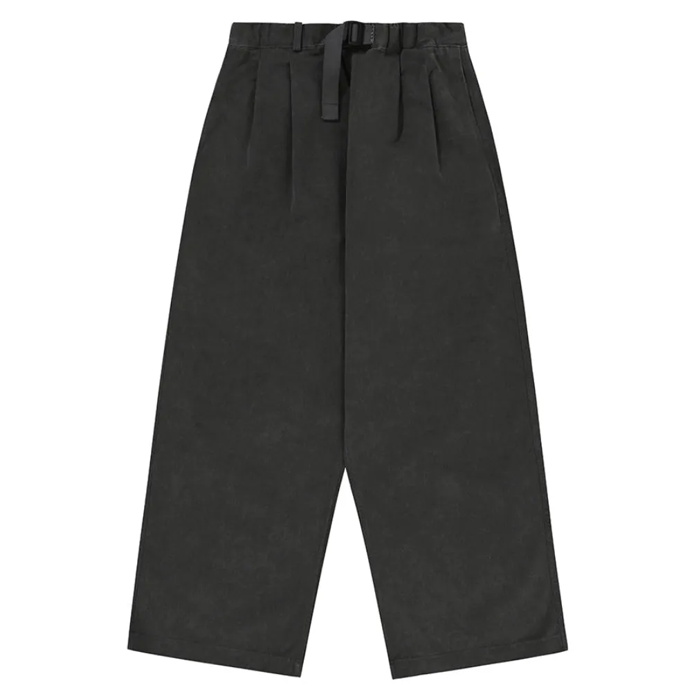 Pigment Two Tuck Wide Pants (Charcoal) sold by Kappy