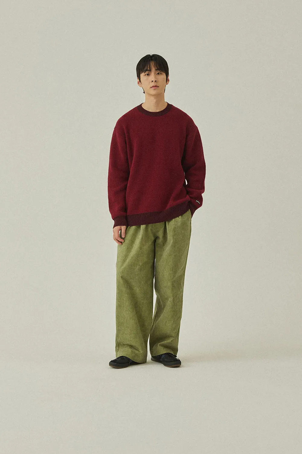 Pigment Two Tuck Wide Pants (Khaki) sold by Kappy product image thumbnail 2