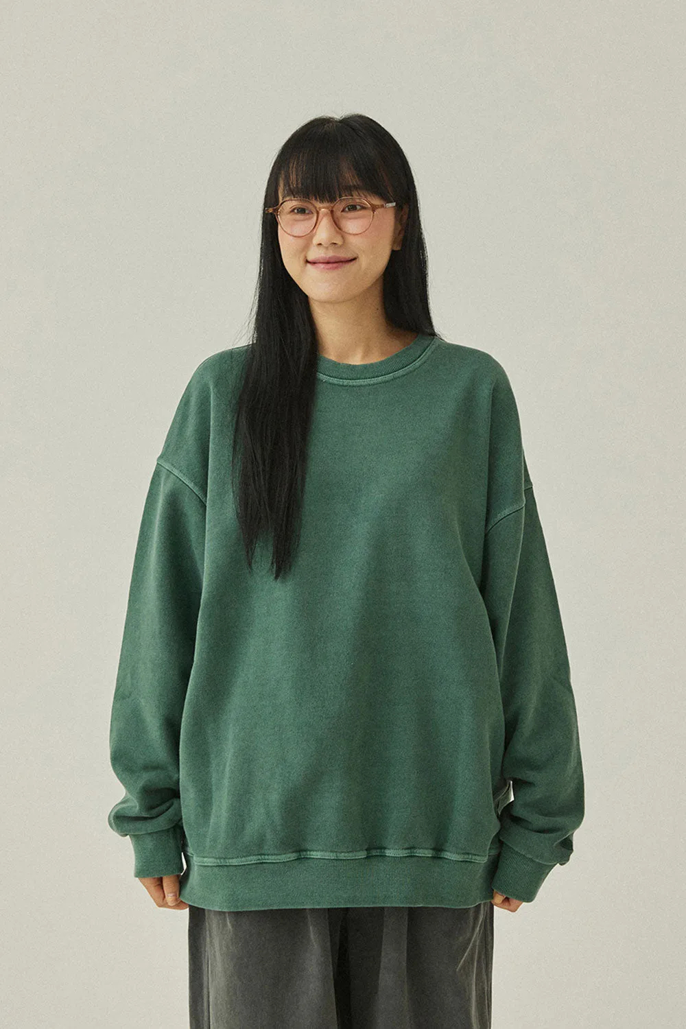 Pigment Sweatshirt (Deep Green) sold by Kappy product image thumbnail 2