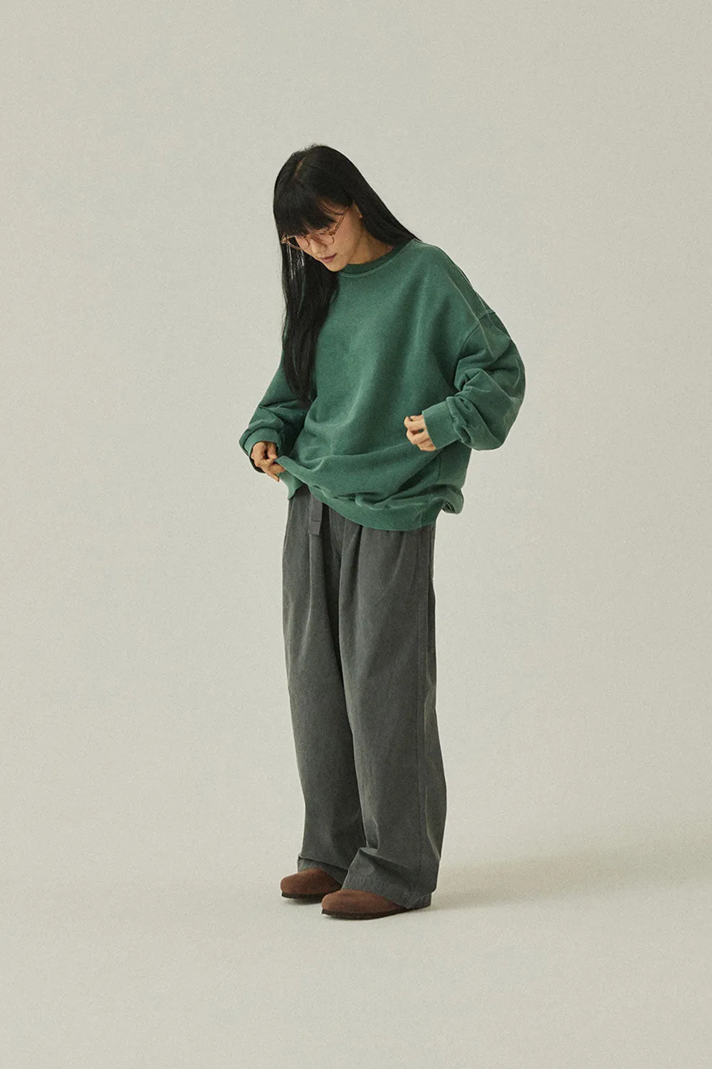 Pigment Sweatshirt (Deep Green) sold by Kappy product image thumbnail 5