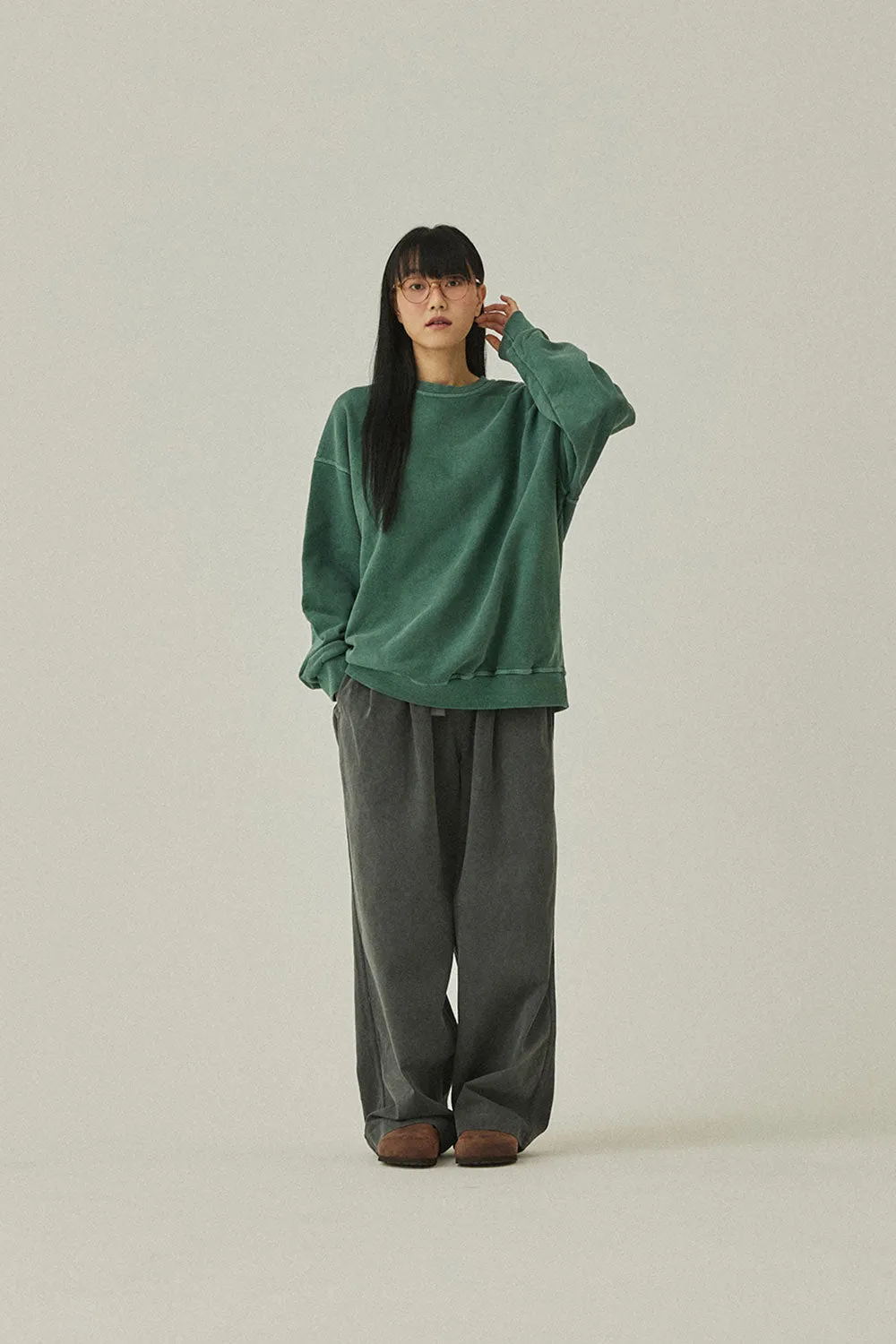 Pigment Sweatshirt (Deep Green) sold by Kappy product image thumbnail 3