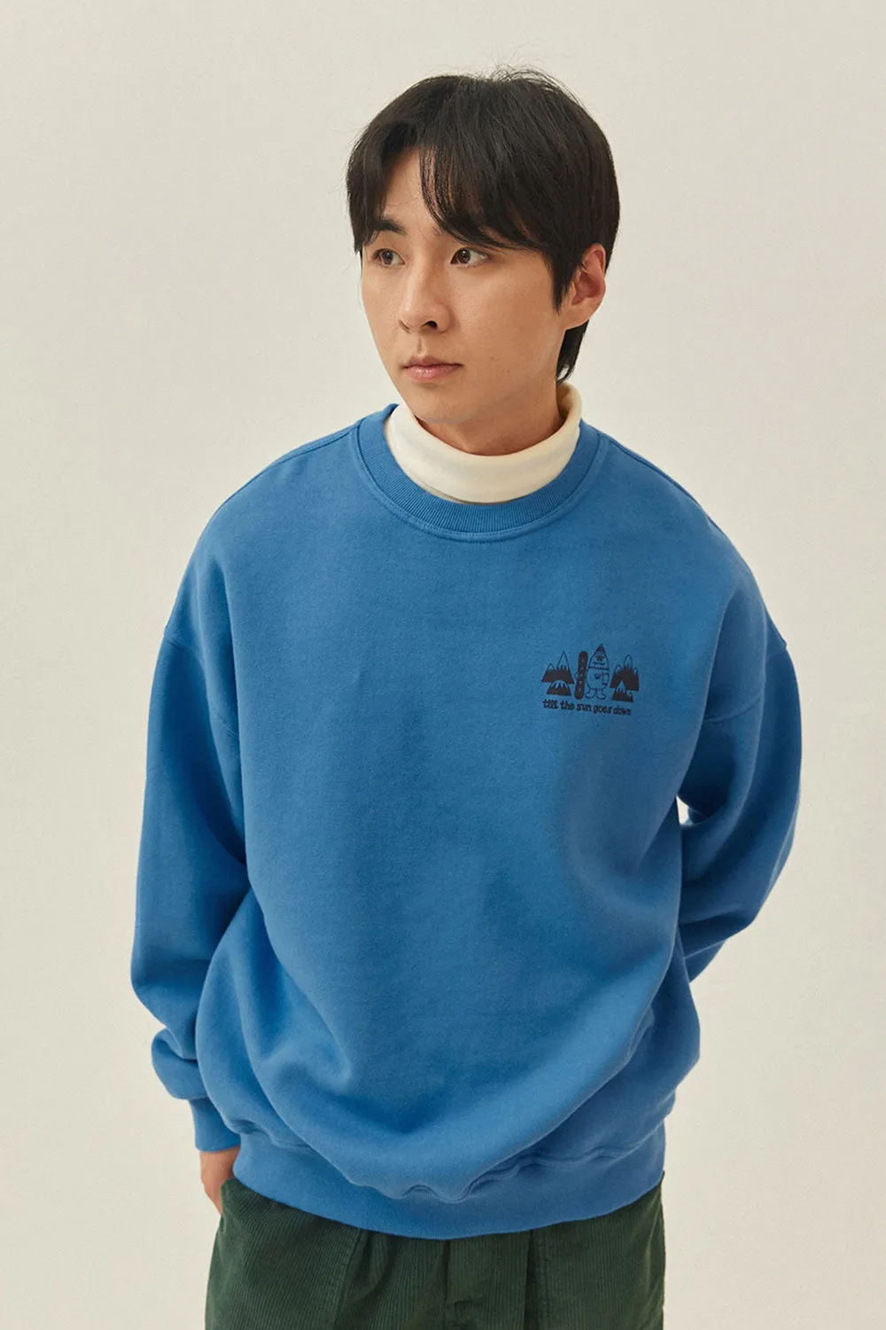 Yeti Fluff Sweatshirt (Blue) sold by Kappy product image thumbnail 2