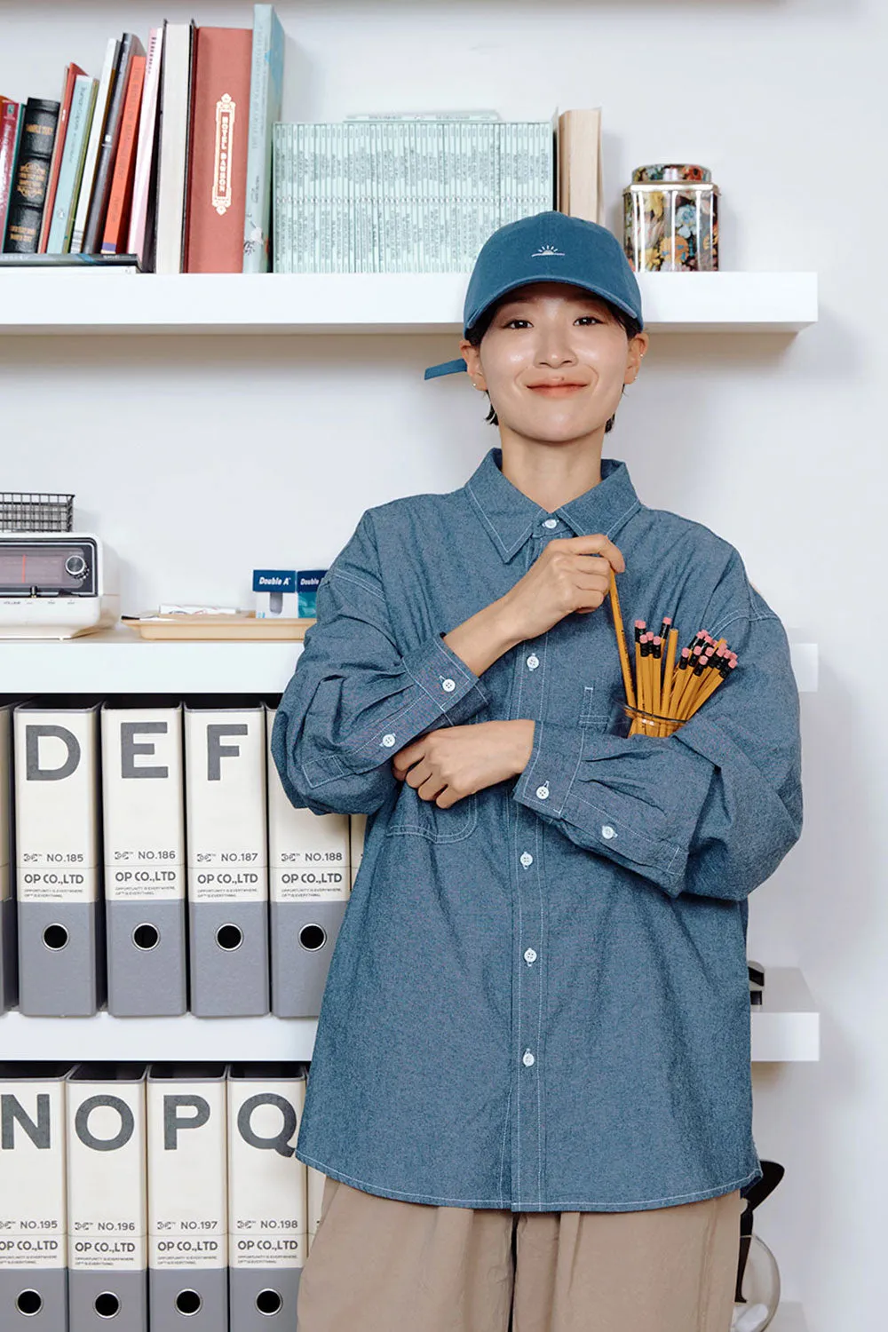 2 Pocket Denim Shirt (Blue) sold by Kappy product image thumbnail 2