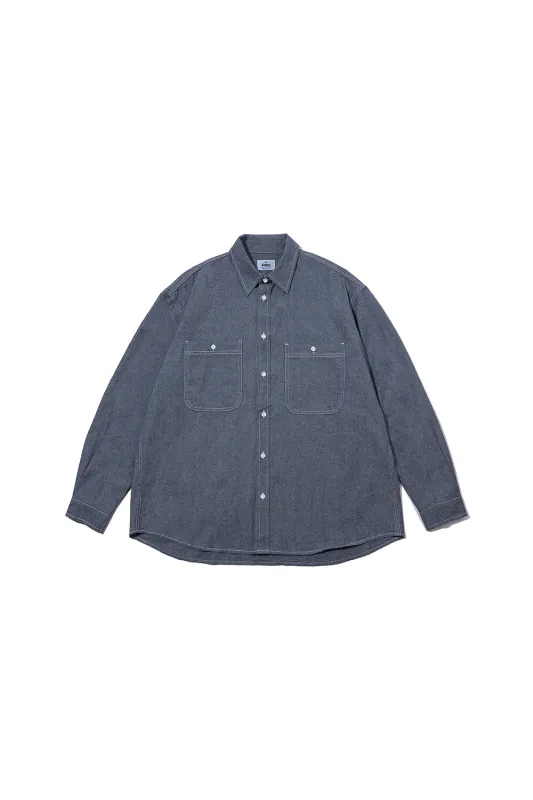 2 Pocket Denim Shirt (Blue) made by Kappy
