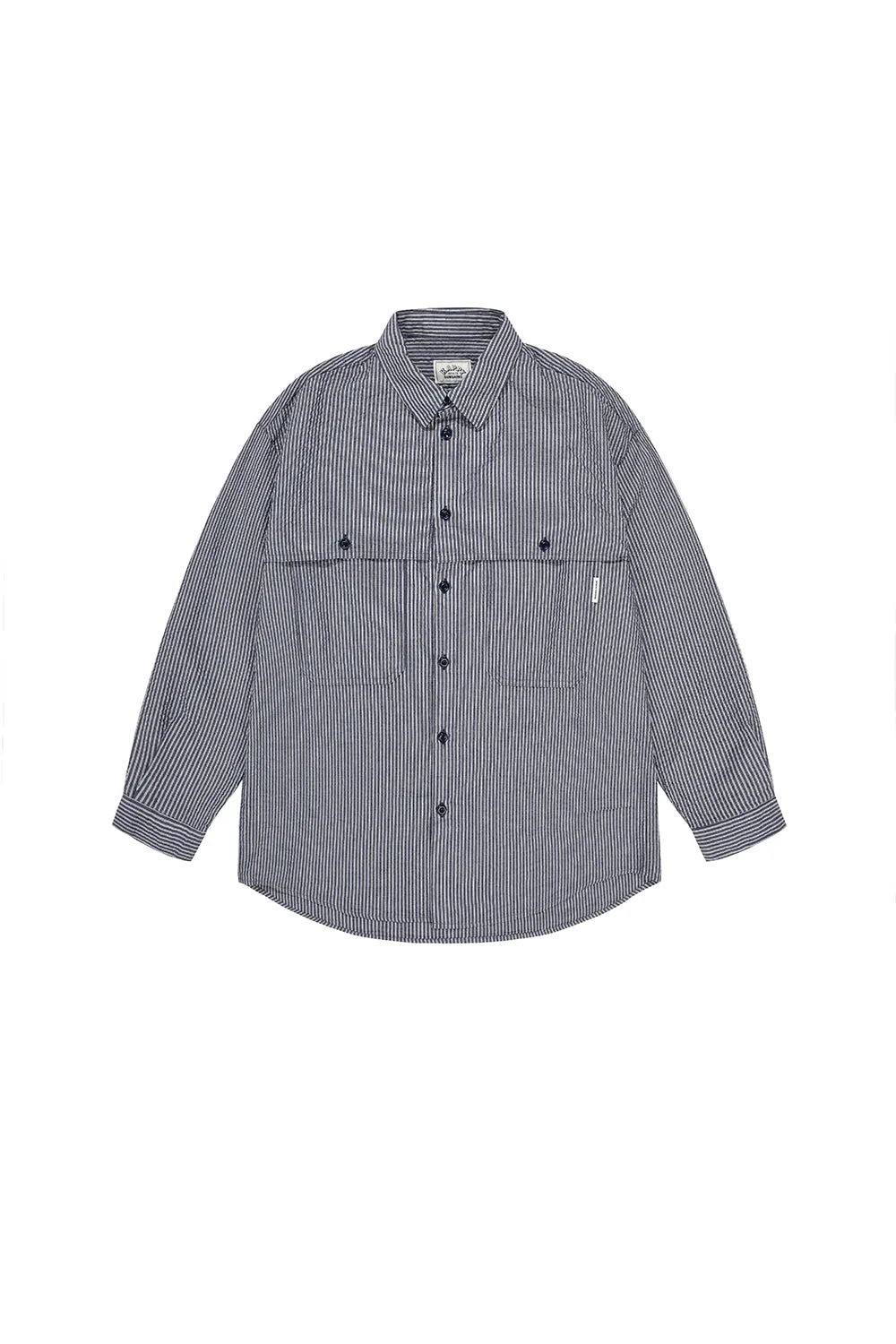 Stripe Pocket Work Shirt (Navy) sold by Kappy